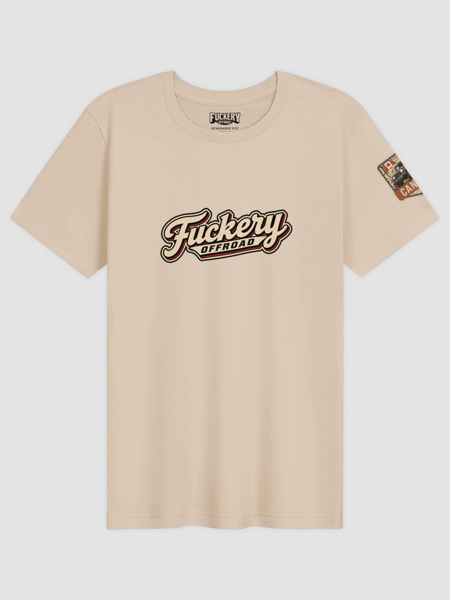 Unisex t-shirt with Fuckery Retro Logo and unauthorized definition (Light colours) product image (1)