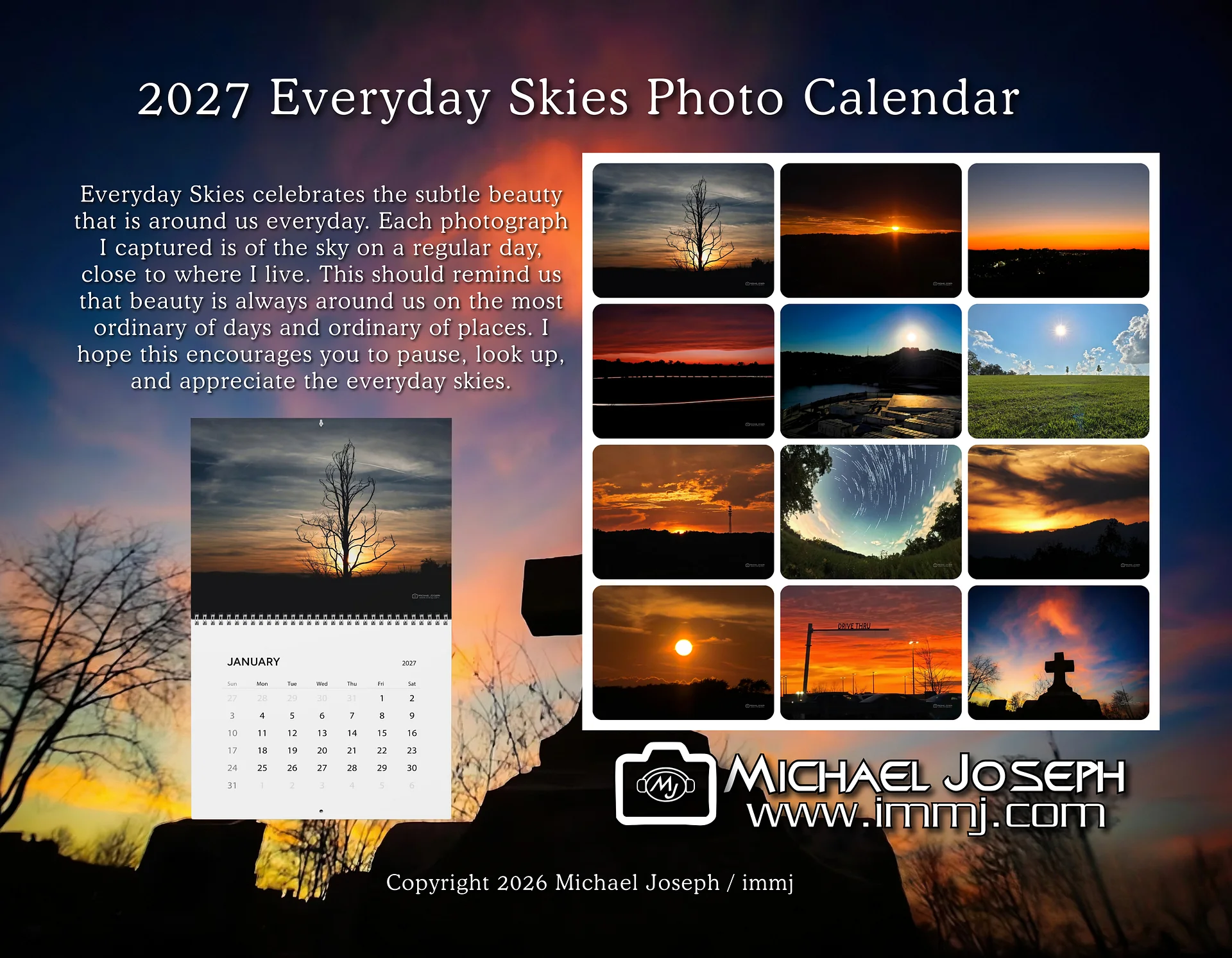 Everyday Skies 2027 Wall Calendar | Sky Photography product image (2)