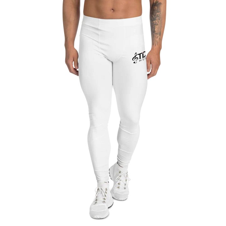 Men's Performance Slim Fit White Leggings - TDS Music Exclusive product image (1)