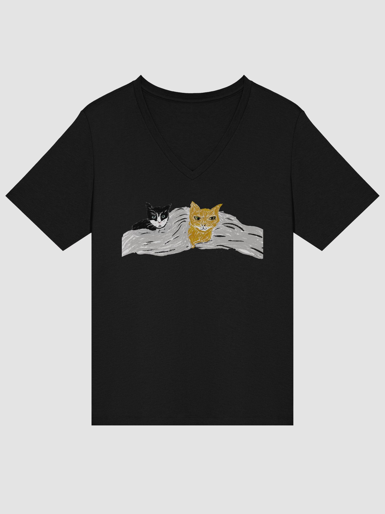 The Kitties Relaxed V-Neck Tee product image (14)