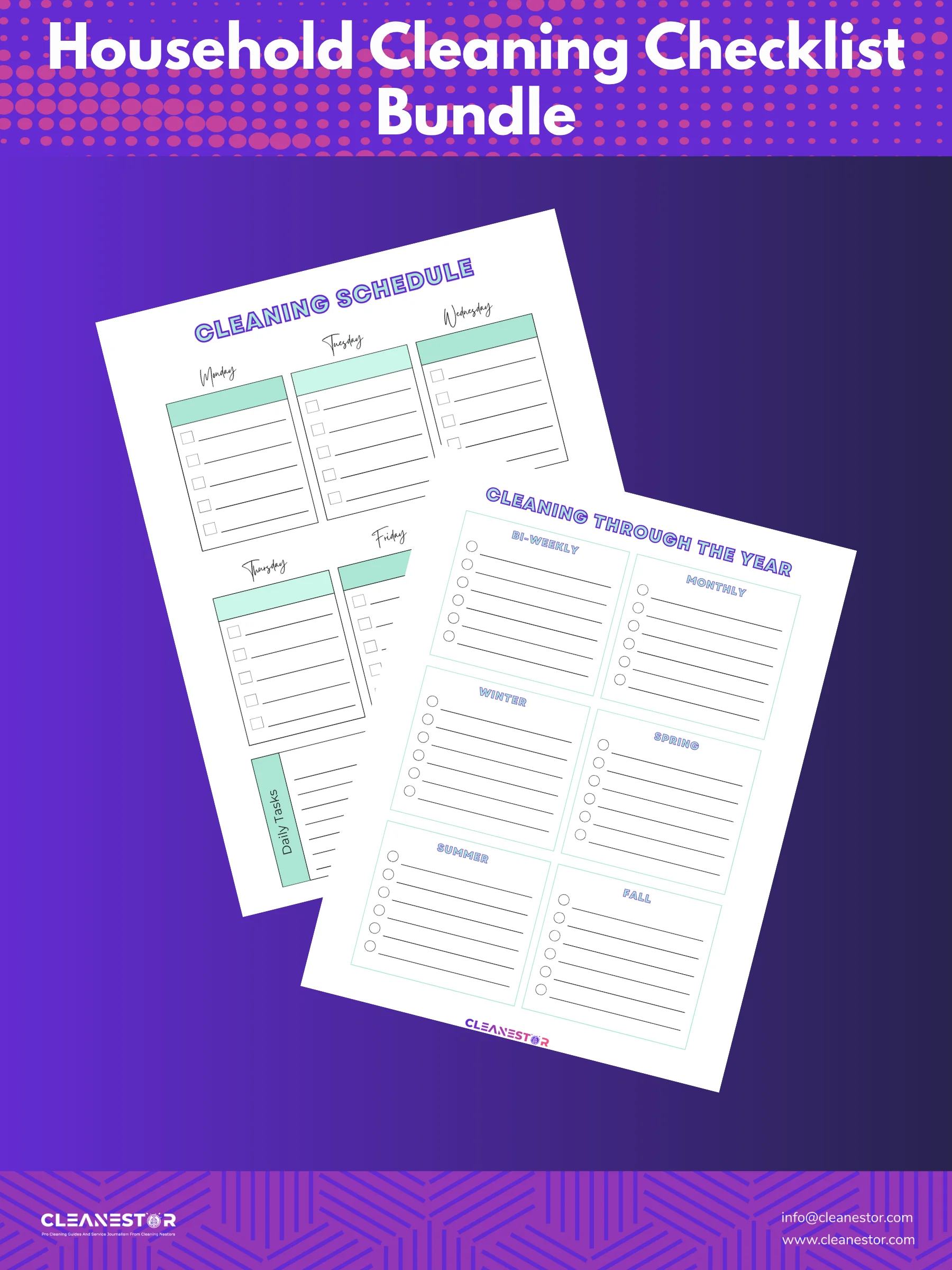Household Cleaning Checklist Bundle product image (5)