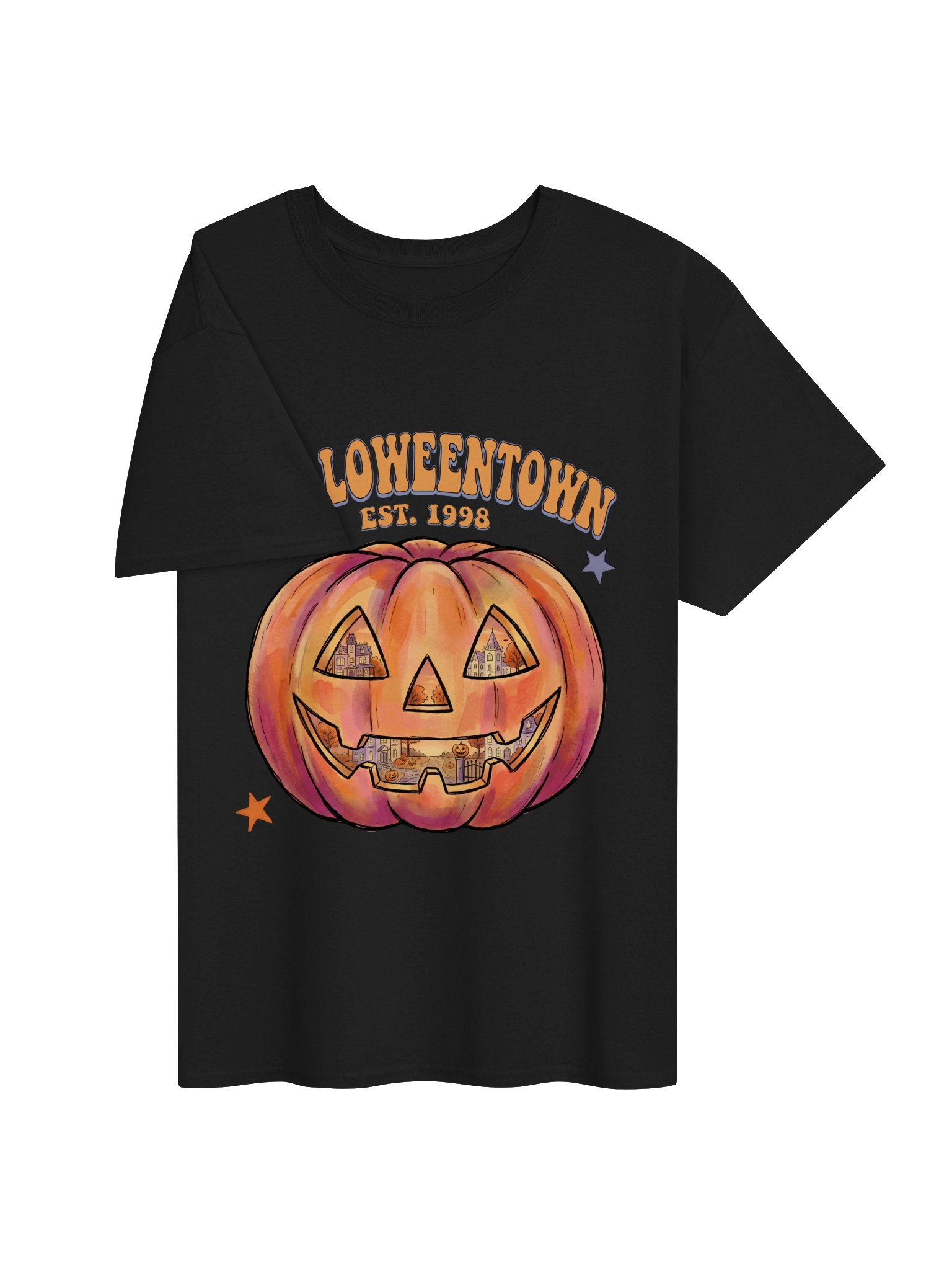Vintage Halloweentown Est. 1998 Pumpkin T-Shirt - Spooky Season Retro Tee product image (3)