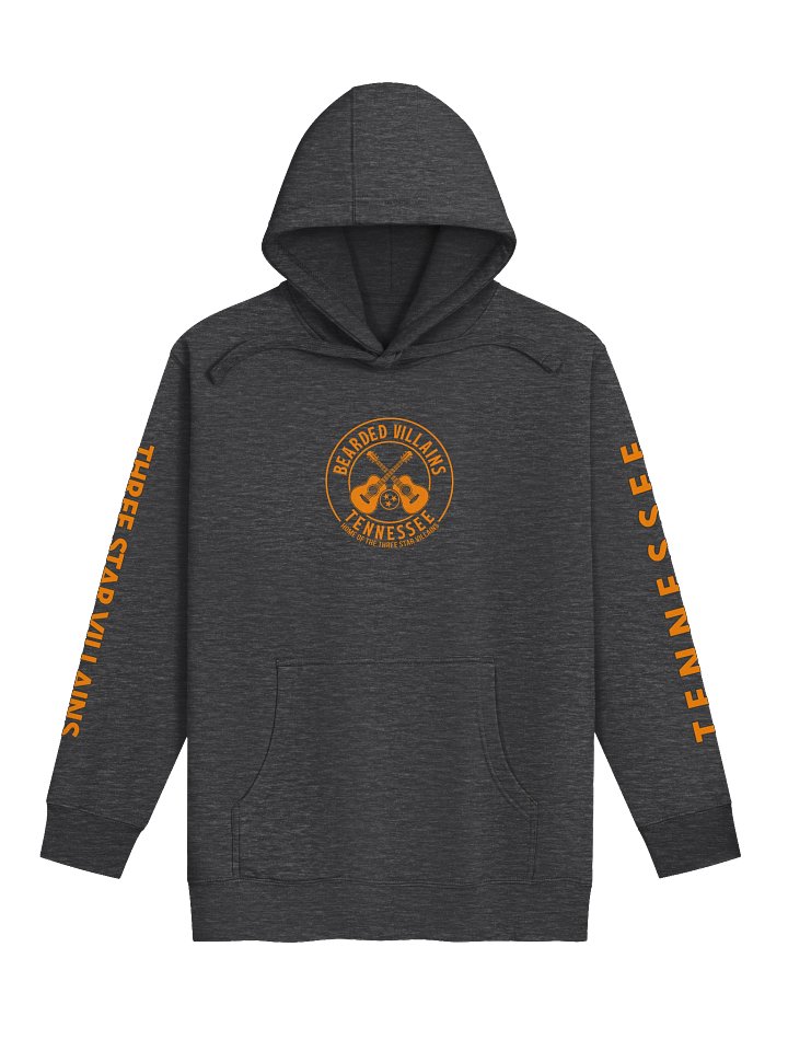 TSV “Volunteers Forge” Premium Hoodie | Tennessee Orange + Smokey Gray | Front/Back Print + Sleeve Text product image (1)