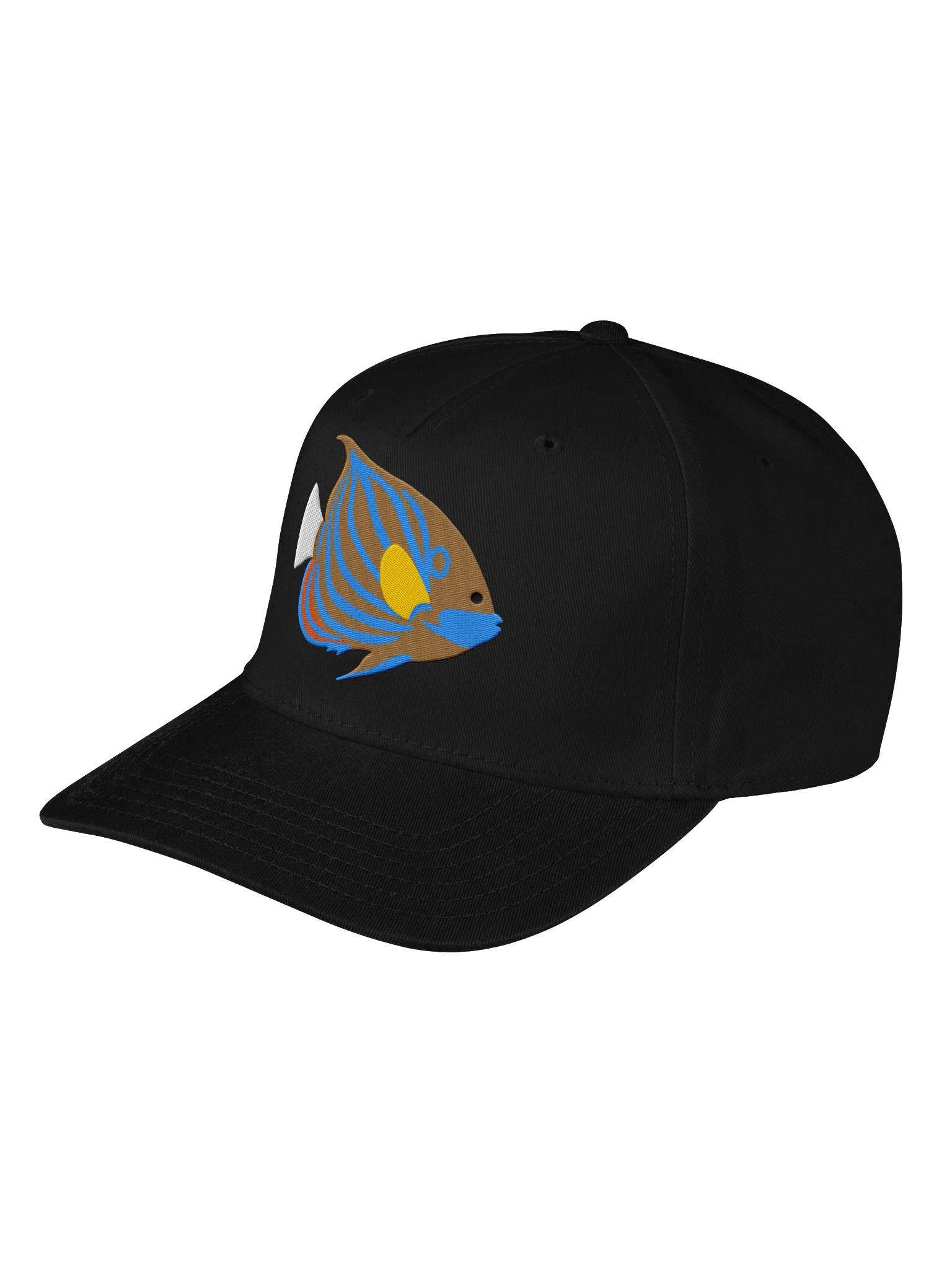 Blue Ring Angelfish Mid-Profile Baseball Cap (Embroidered) for Reef and Marine Aquarium Lovers product image (15)