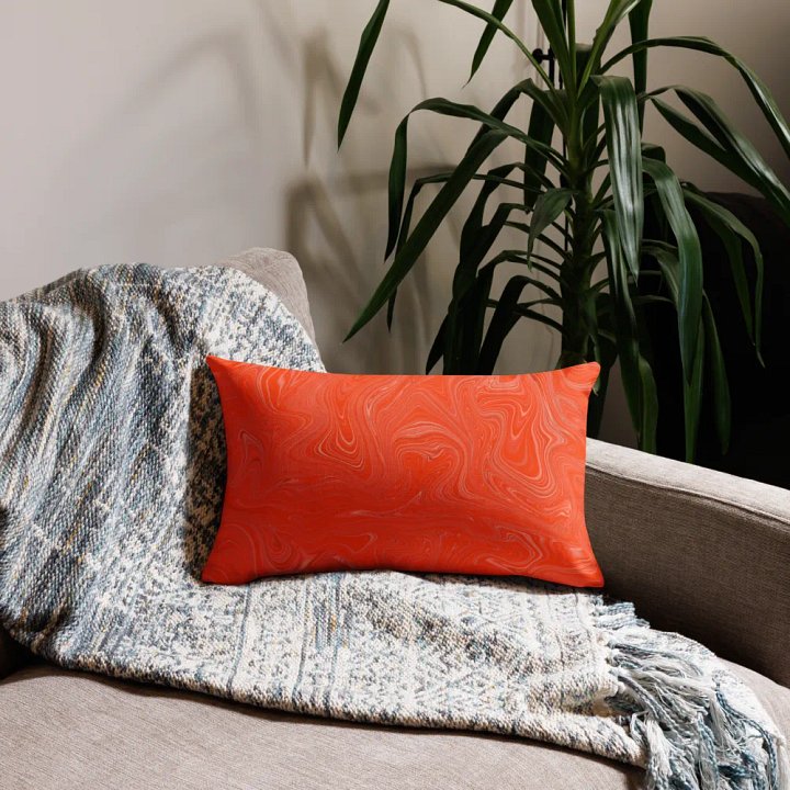 Premium Pillow Case - Orange Brown Fluid Swirls product image (1)