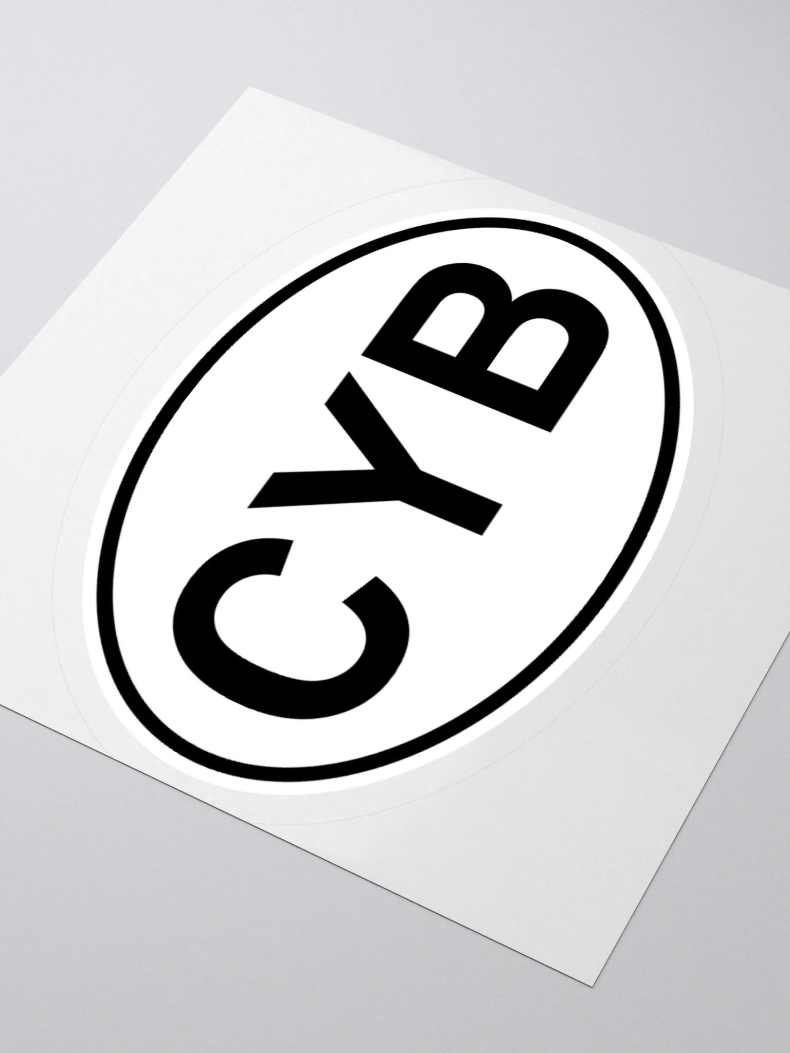CYB Oval Sticker product image (3)