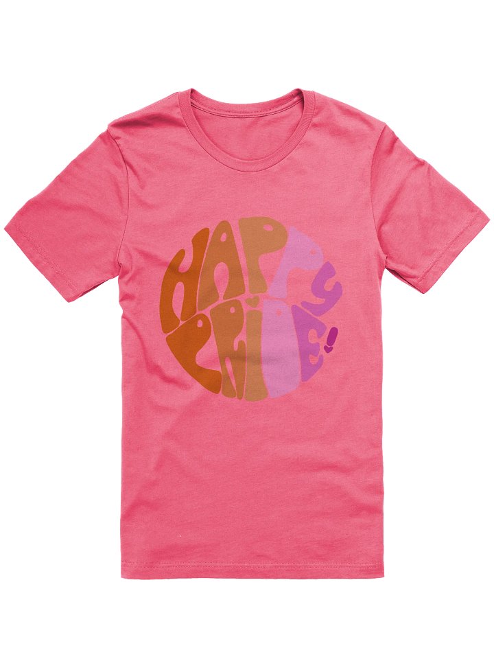 Lesbian Happy Pride big print tee product image (1)