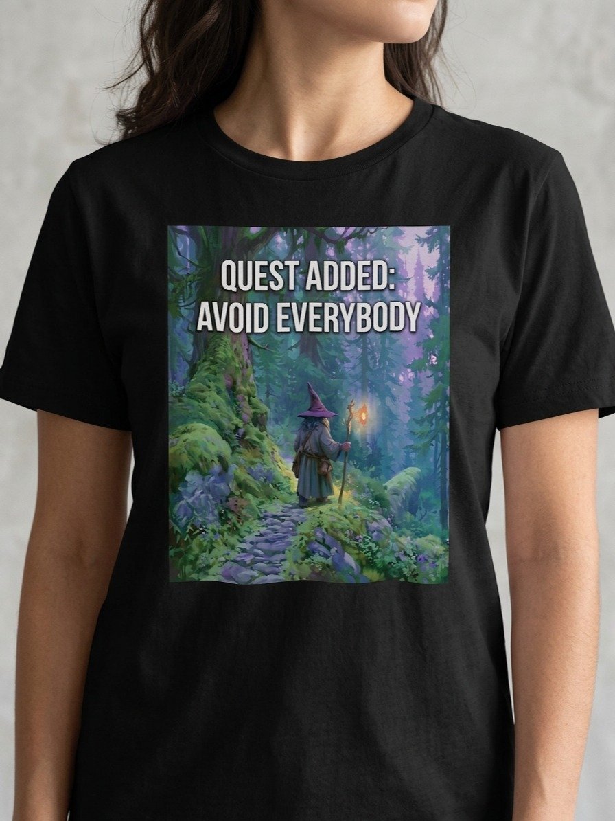 Wizard Quest Added Avoid Everybody T-Shirt product image (1)
