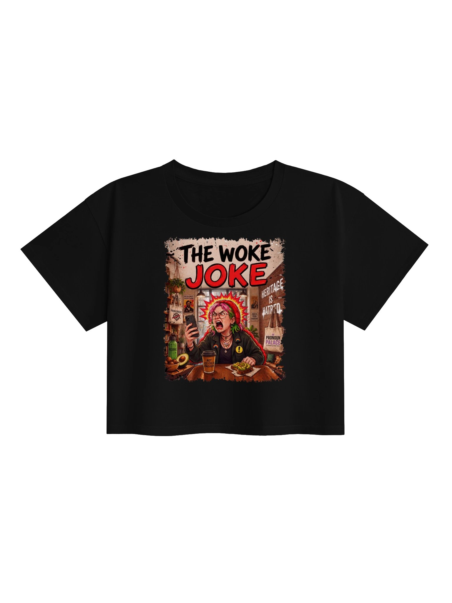 The Woke Joke Crop Tee product image (1)