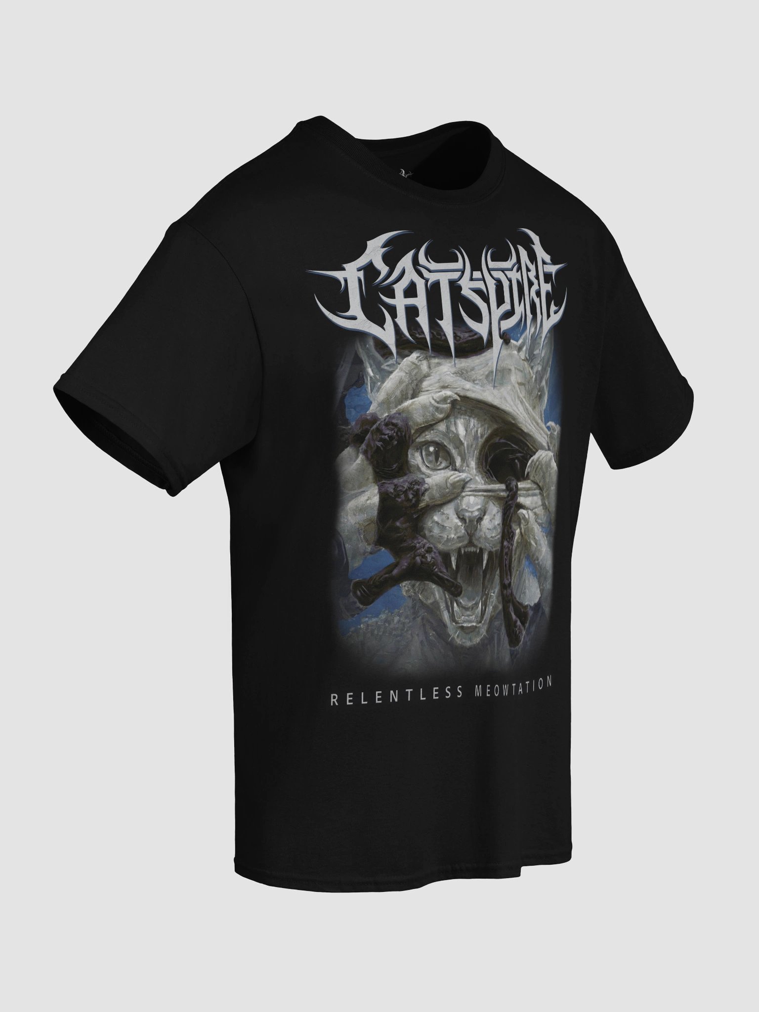 CATSPIRE RELENTLESS MEOWTATION TEE product image (8)