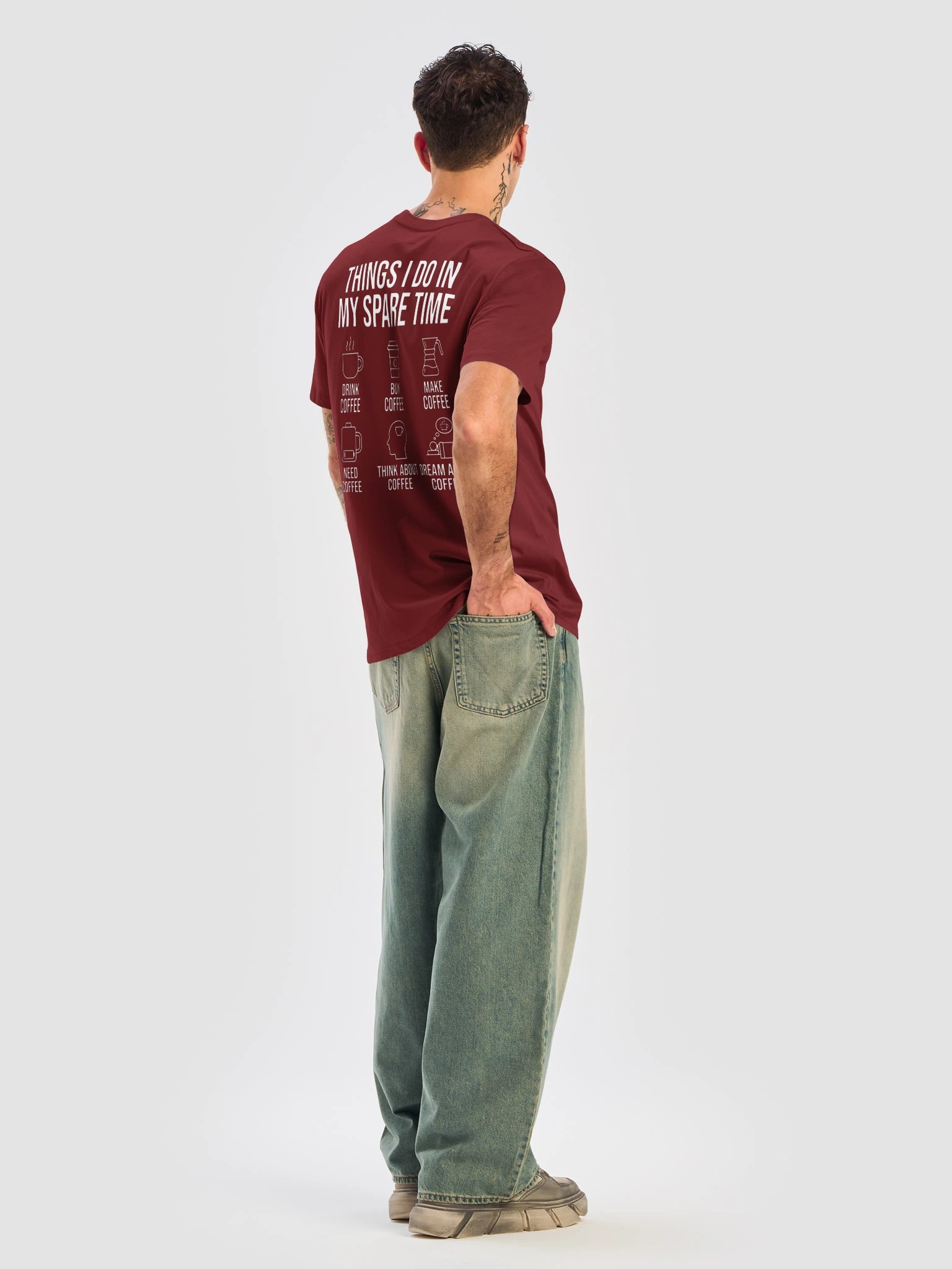 Things I Do In My Spare Time Coffee Lover Funny T-Shirt product image (7)