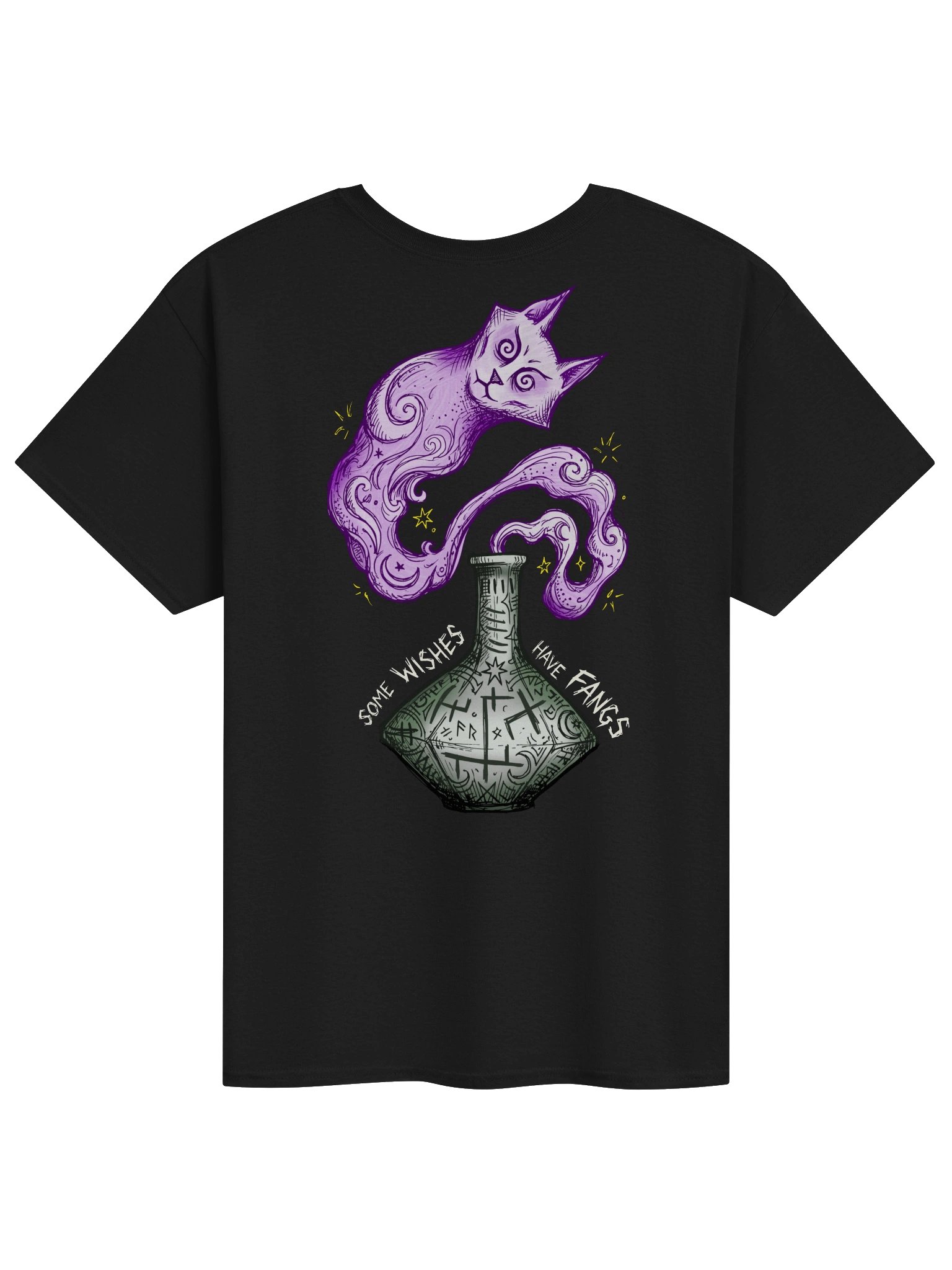 Some Wishes Have Fangs - Back Print T-Shirt product image (3)
