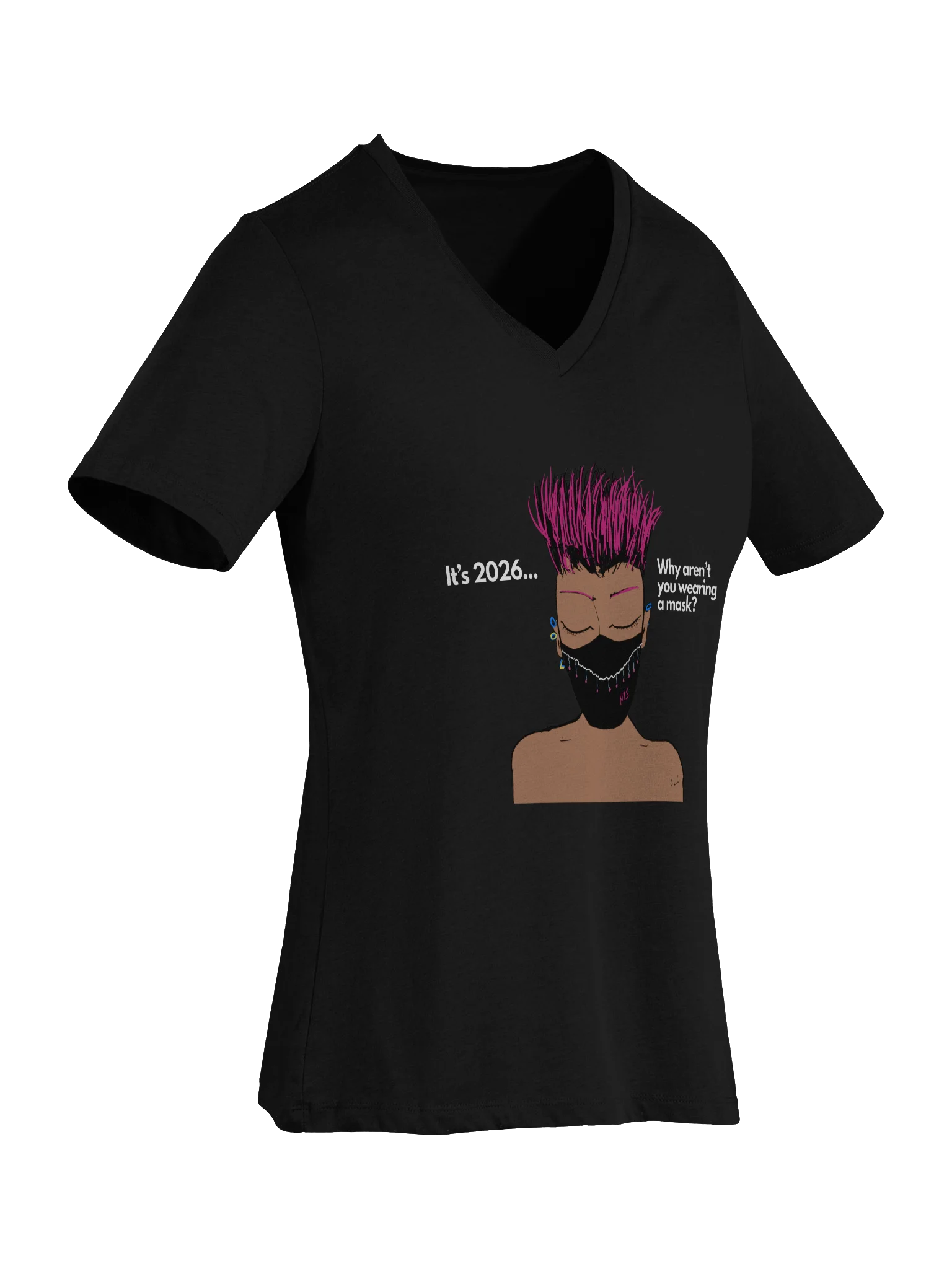 The Real Question v-neck tee product image (35)