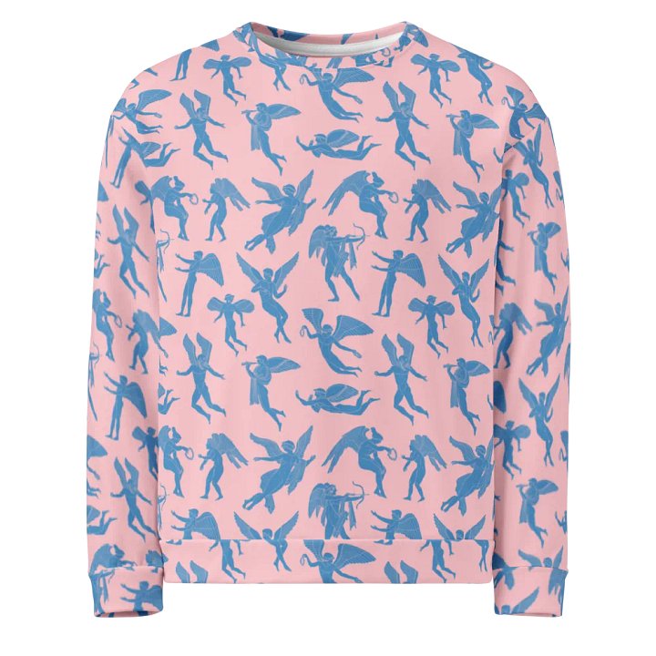 Erotes - chinoiserie and rose unisex recycled sweater product image (1)