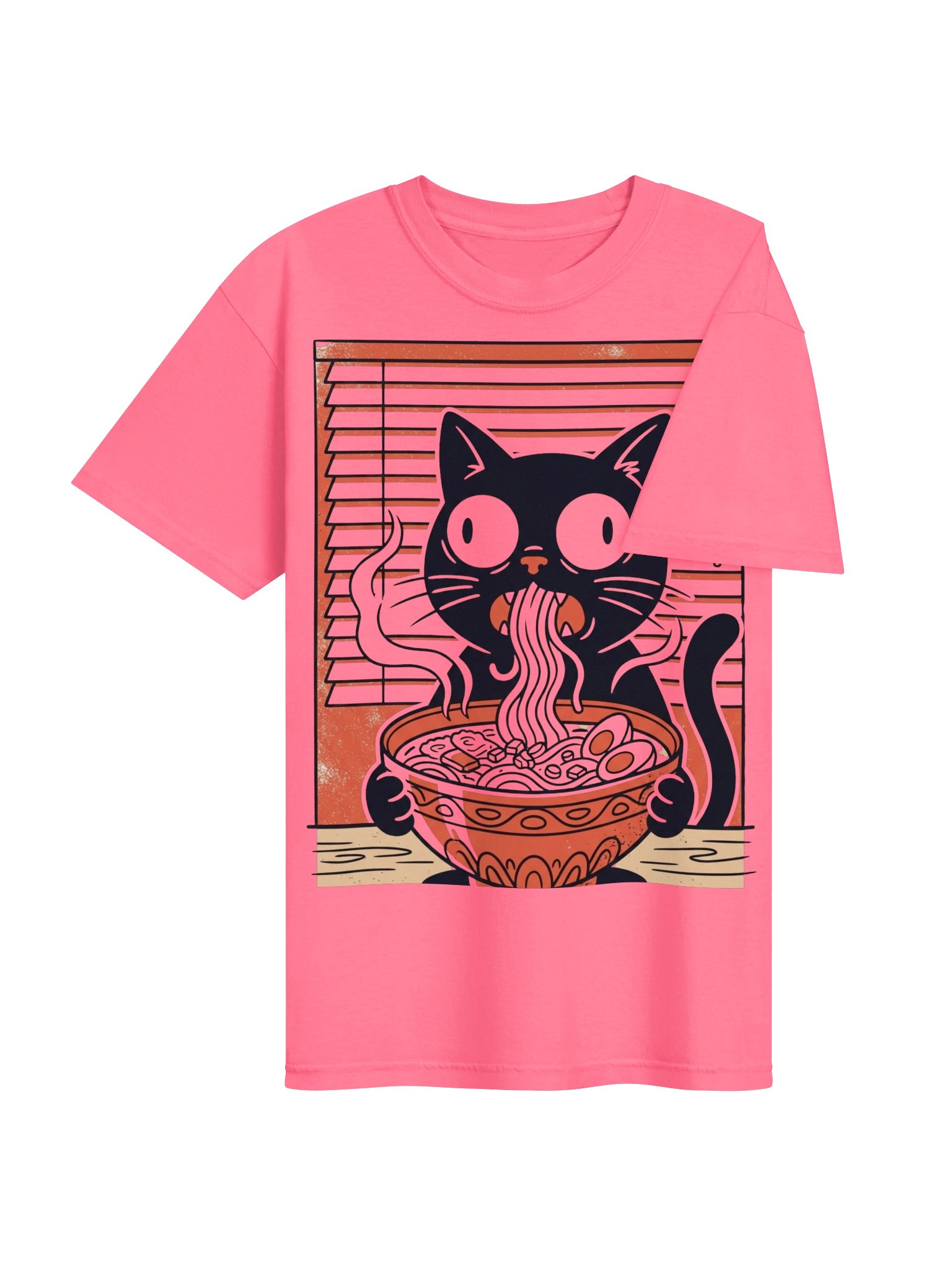 Black Cat & Ramen T-Shirt | Japanese Anime & Cat Style product image (54)