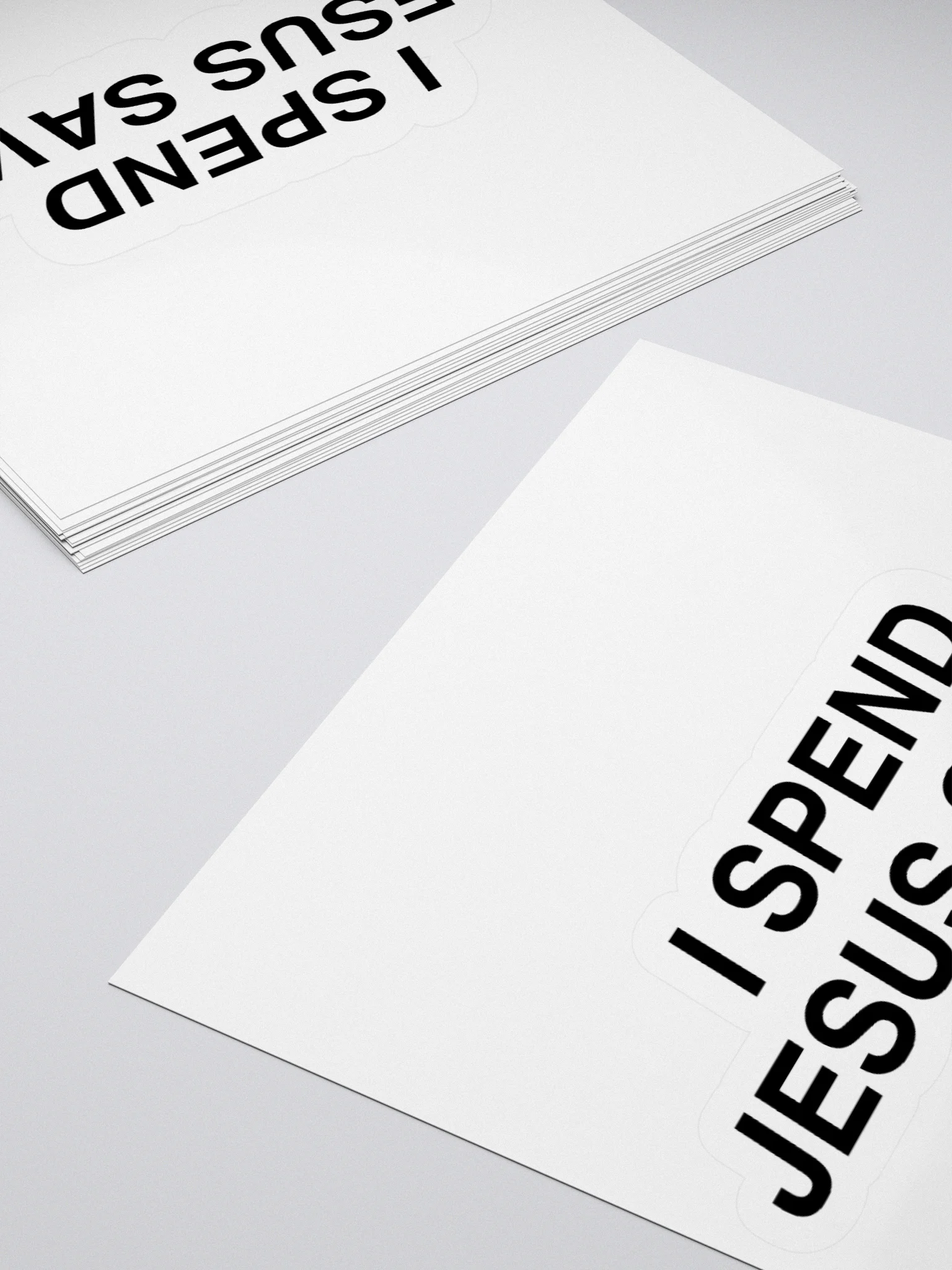 I Spend Jesus Saves Sticker product image (13)