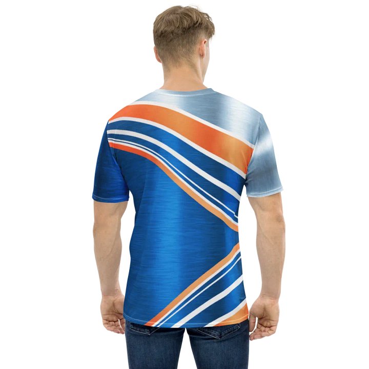 Velocity Wave Tee - Electric Blue Motion Art product image (2)