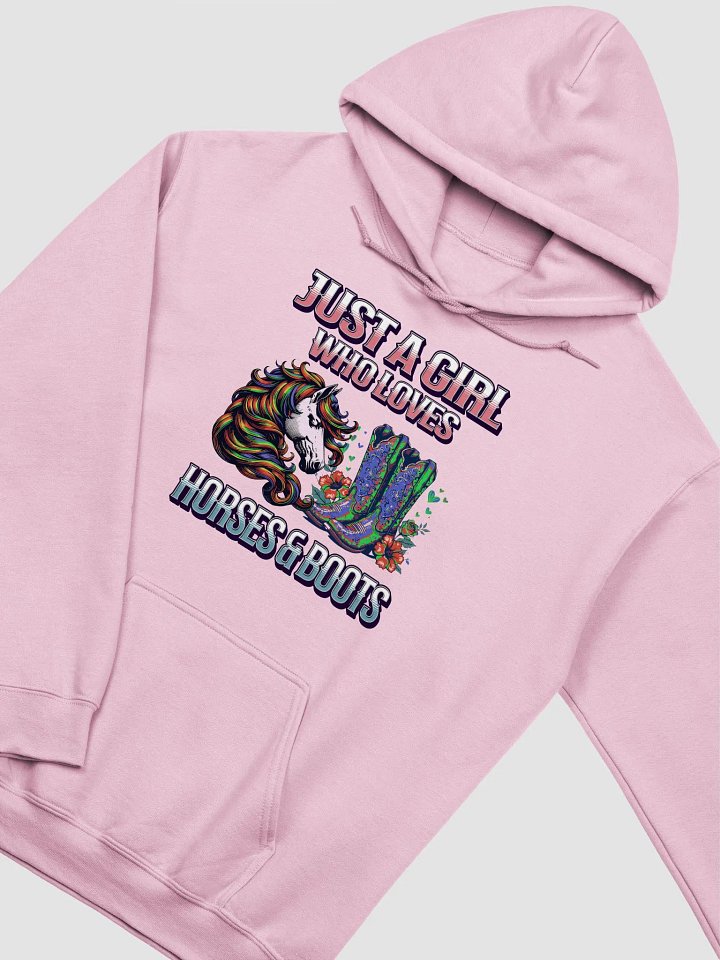 Just a Girl Who Loves Horses & Boots Hoodie product image (8)