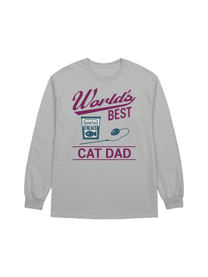 World's Best Cat Dad - Unisex Adult Long Sleeve T-shirt product image (1)