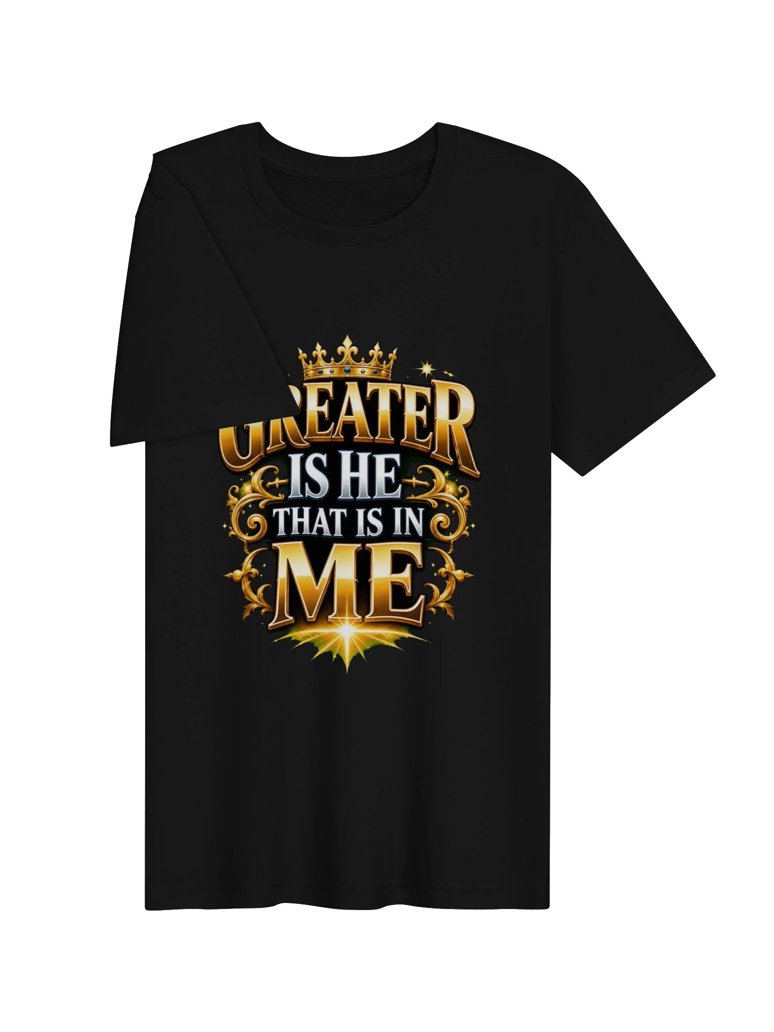 Greater Is He Front-and-Back Tee product image (17)