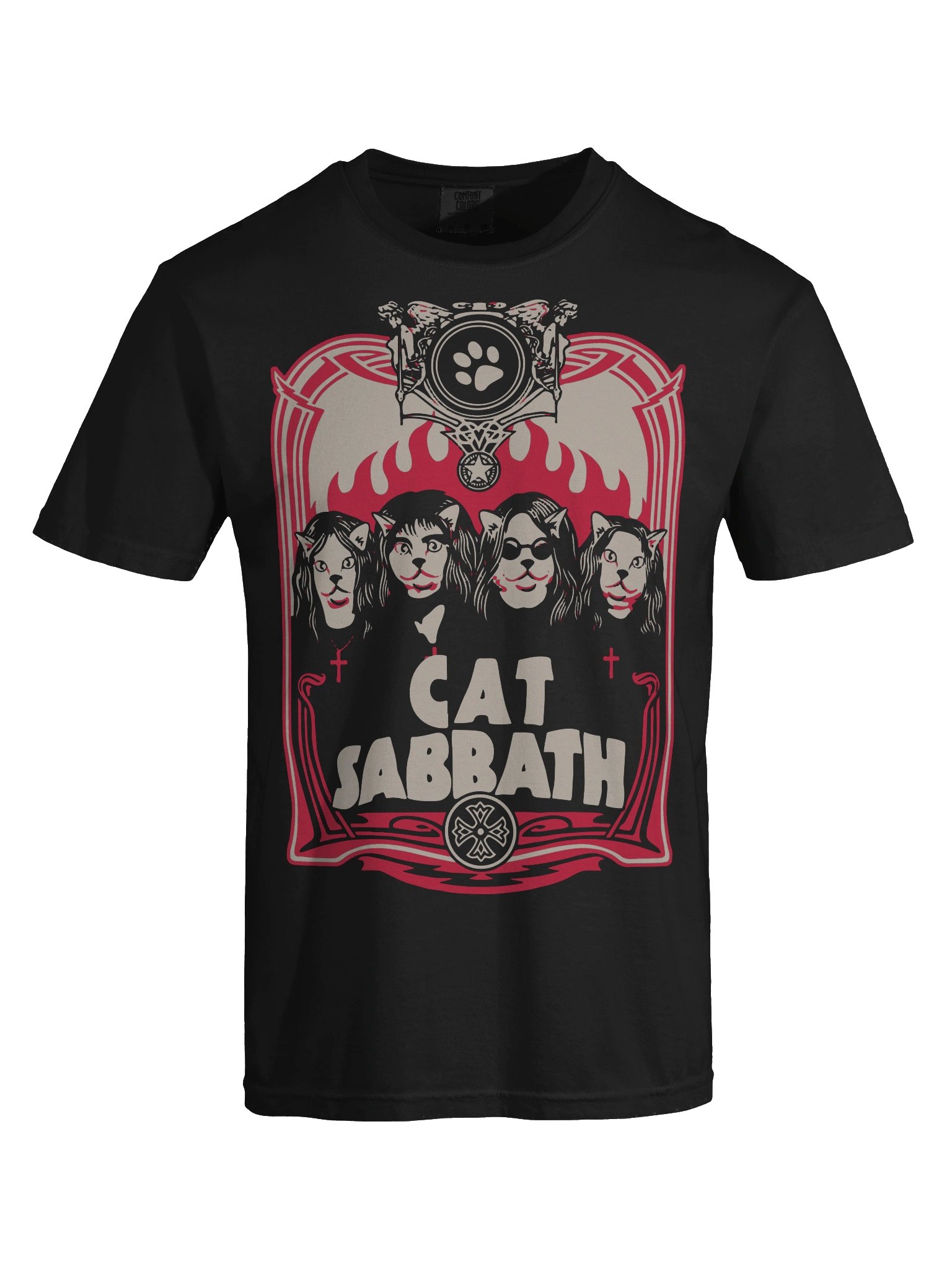 Cat Sabbath - Flames - Tee product image (4)