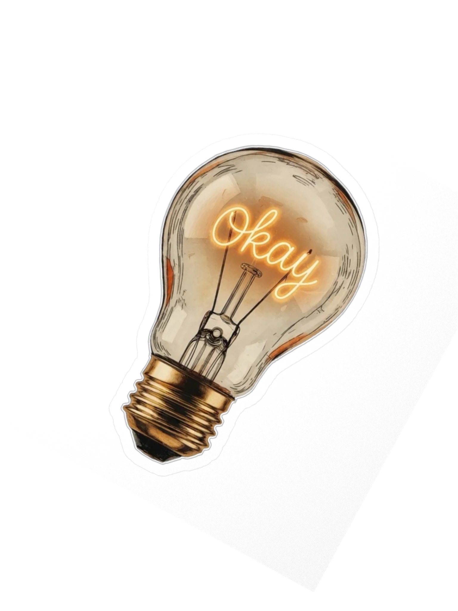 Okay Ideas Bulb Sticker (The Hours She Broke) product image (2)