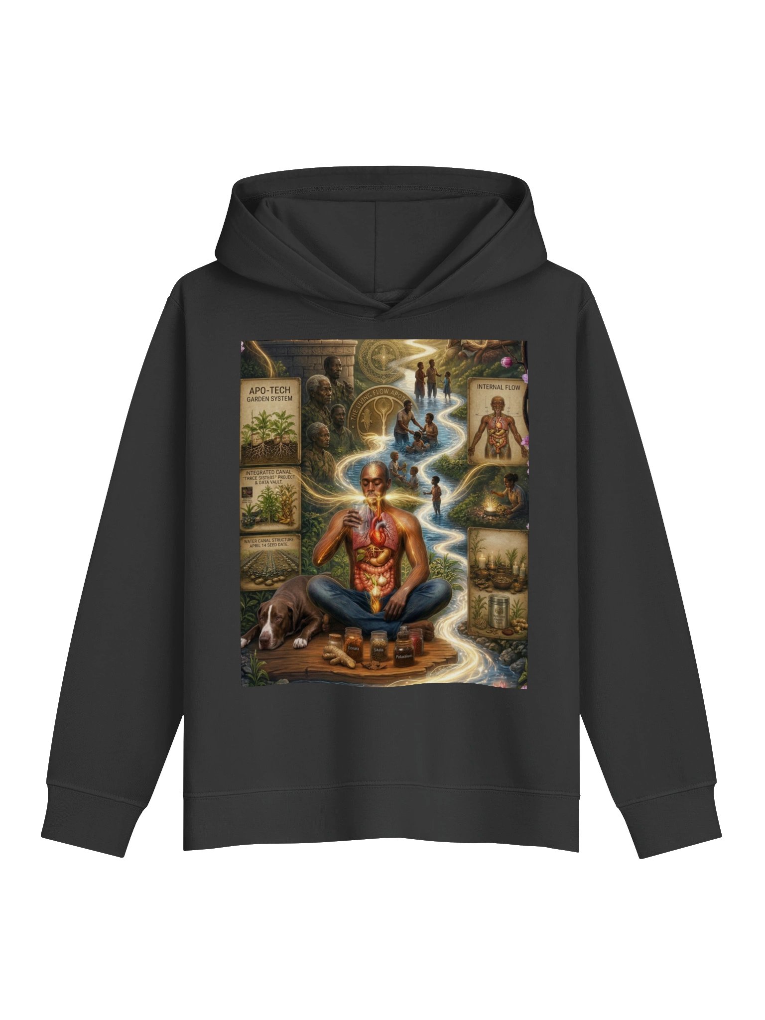The Living Flow Apothecary Garden System Youth Hoodie product image (1)