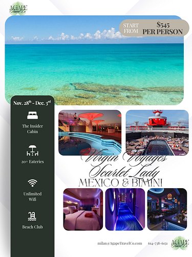 🚨 $545/PP. 5 NIGHTS. MEXICO + BIMINI. NO KIDS. 
Send this to your favorite travel partner immediately. 😂🚢

Escape the post-Th...