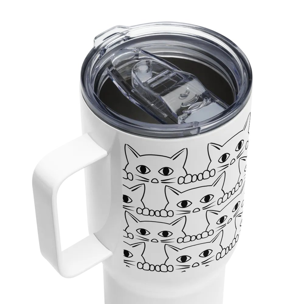 Peeping Kitten 25 oz Travel Mug product image (7)