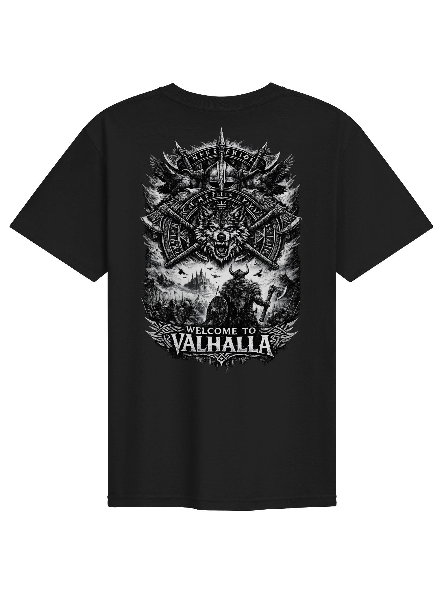 Viking Hardstyle | Welcome to Valhalla | Heavyweight T-Shirt product image (3)