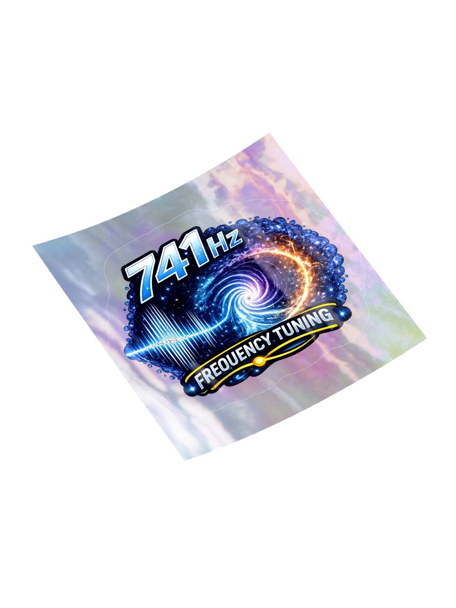 741 Hz Frequency Sticker on Holographic backing product image (11)