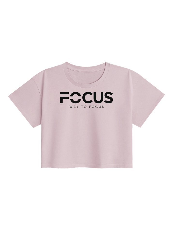 FOCUS Premium Womens Crop top Tee — Pink product image (1)