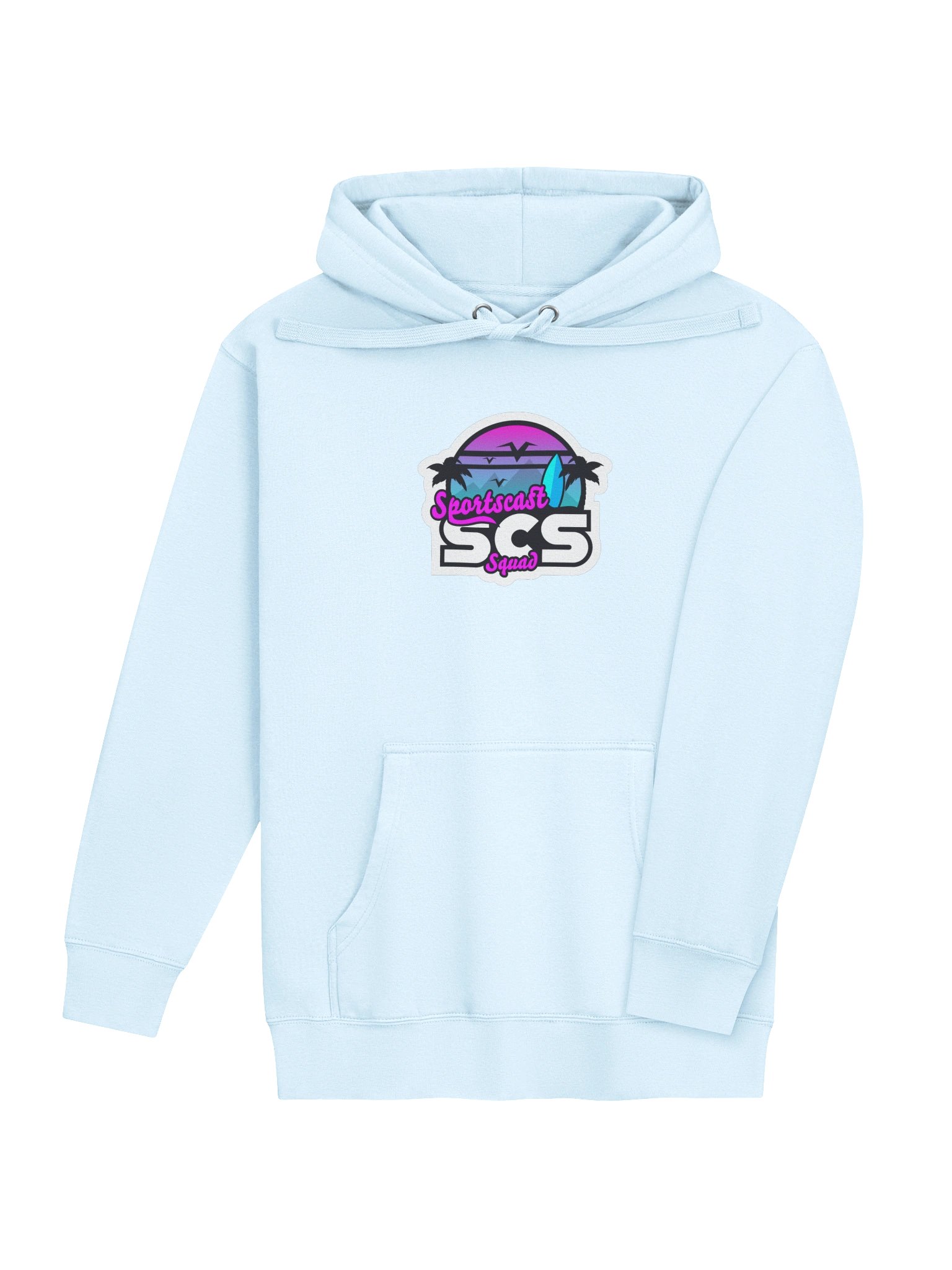 SCS Summer Time Unisex Sky Blue Hoodie product image (4)