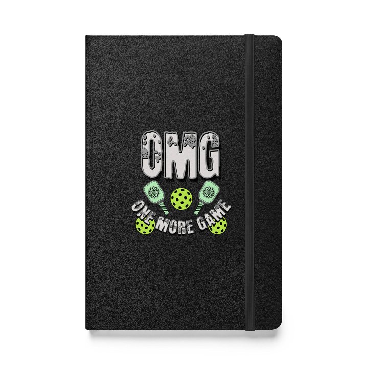 OMG One More Game Pickleball Block Hardcover Notebook product image (1)