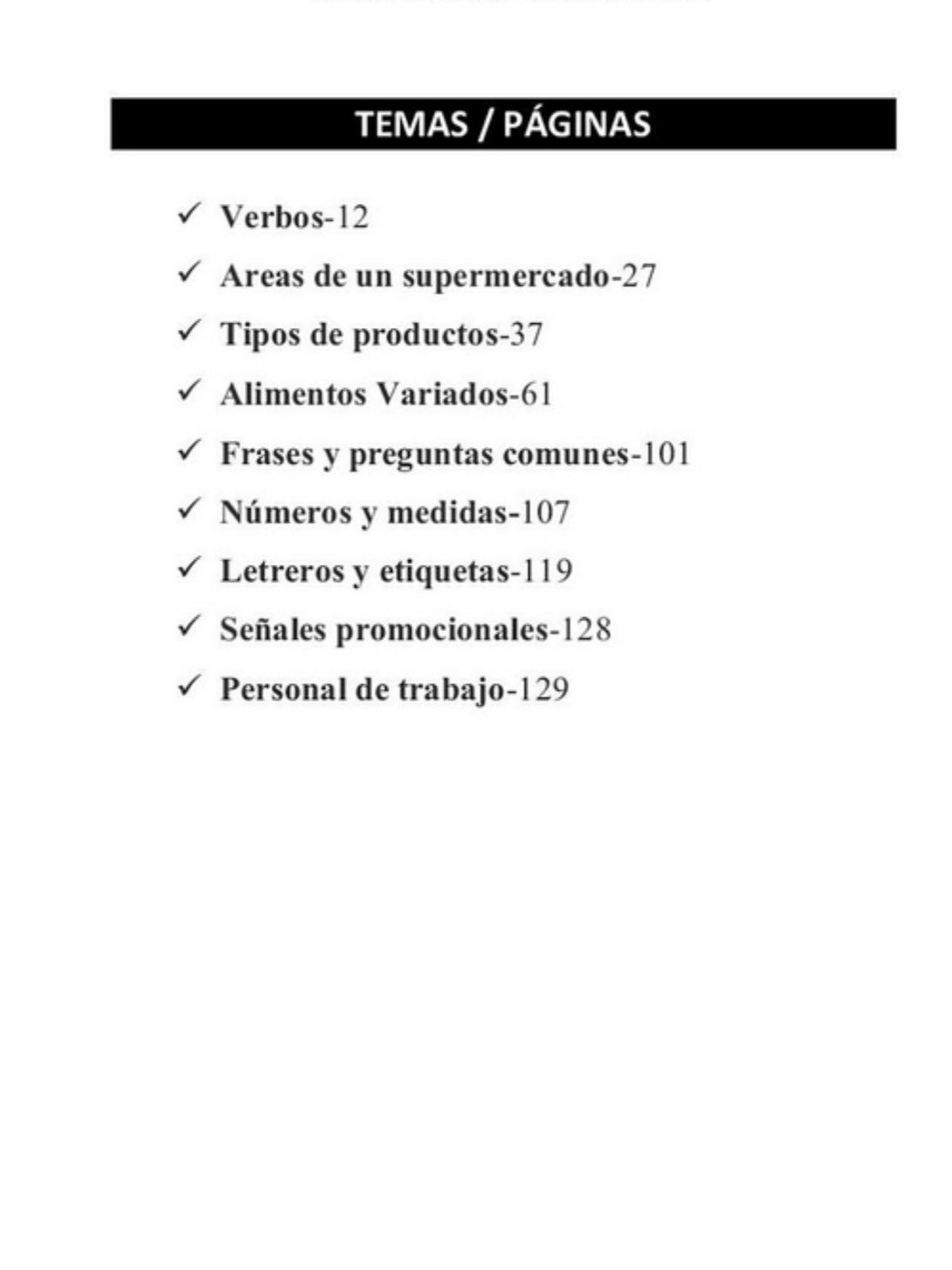 Supermercado - Marqueta - Market / libro para aprender inglés con pronunicación / trabajos en marketa product image (2)