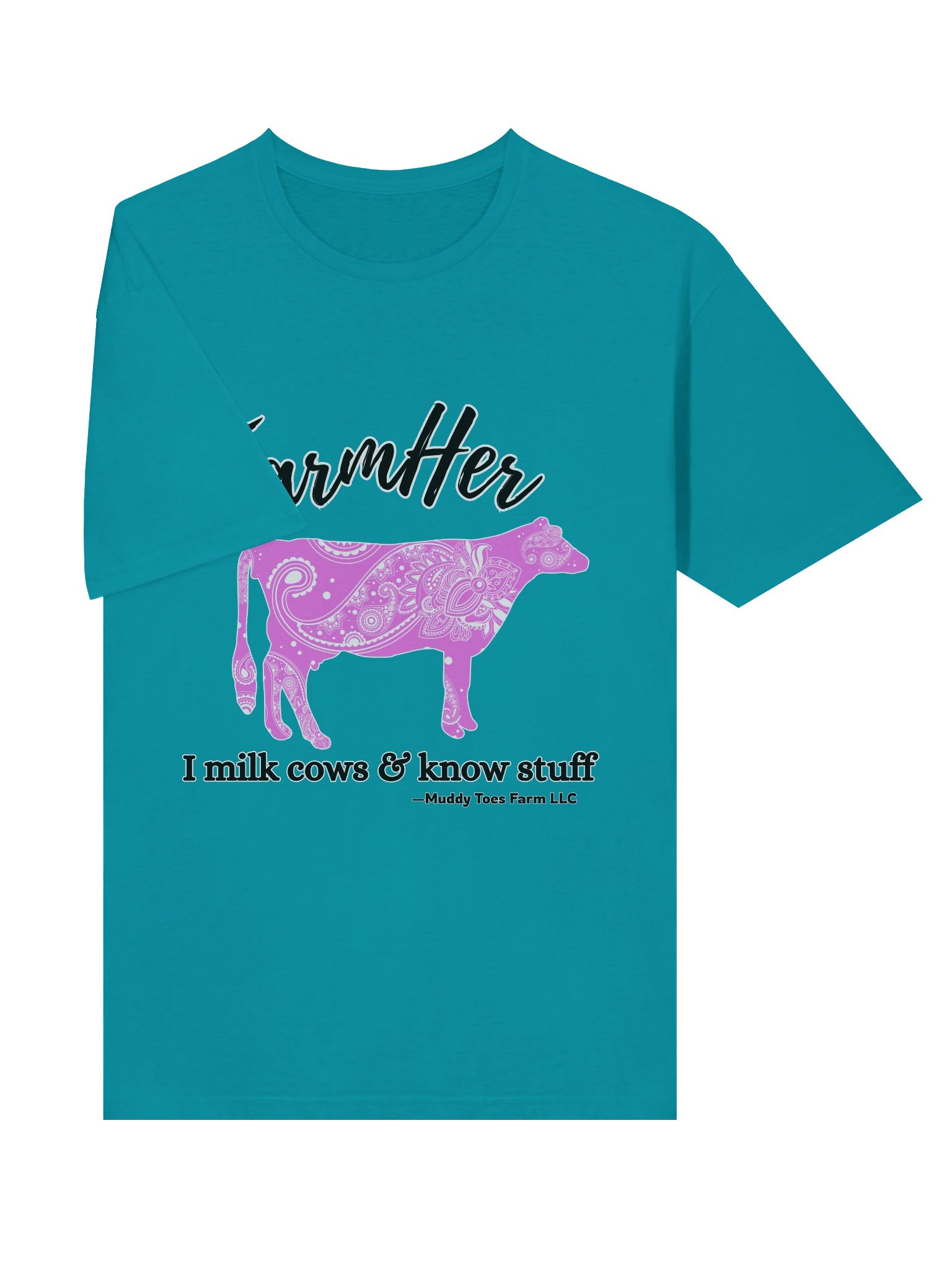 FarmHer Paisley Cow T-Shirt (Women's) product image (4)