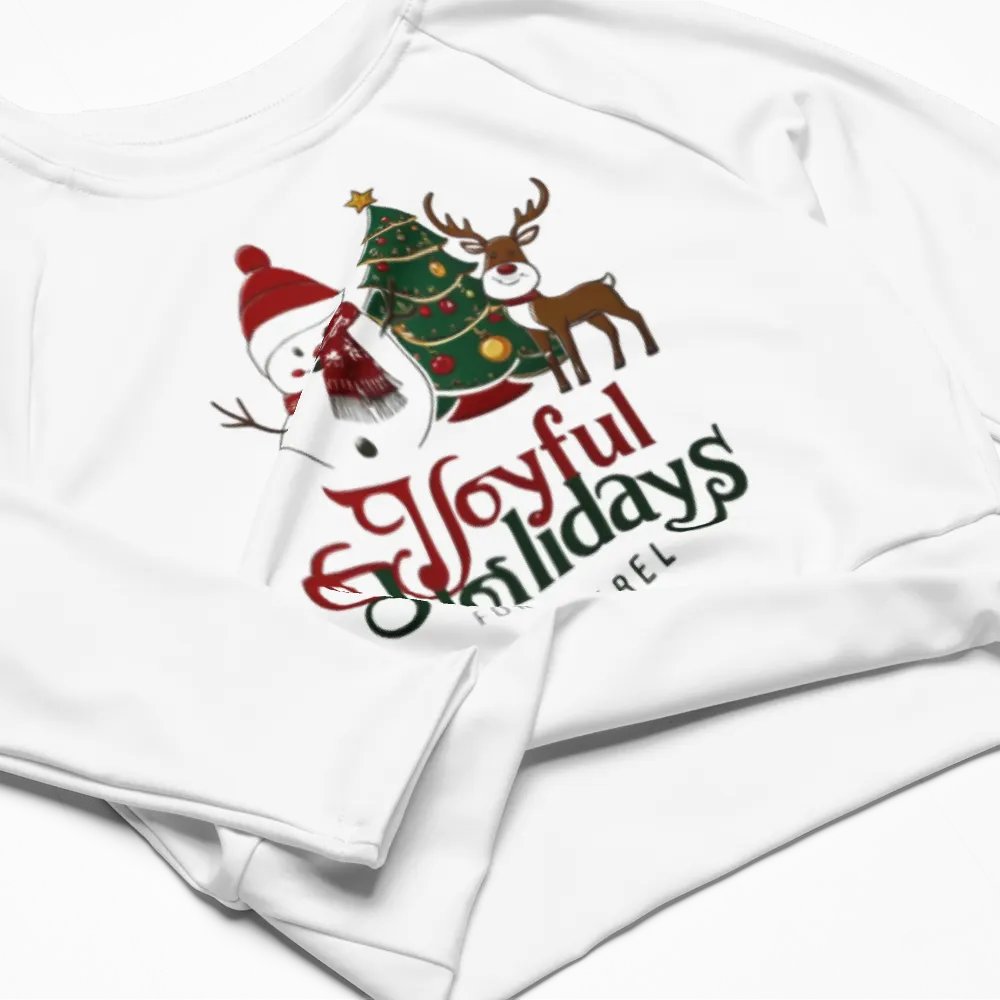 Joyful Holidays Recycled Crop Top product image (4)