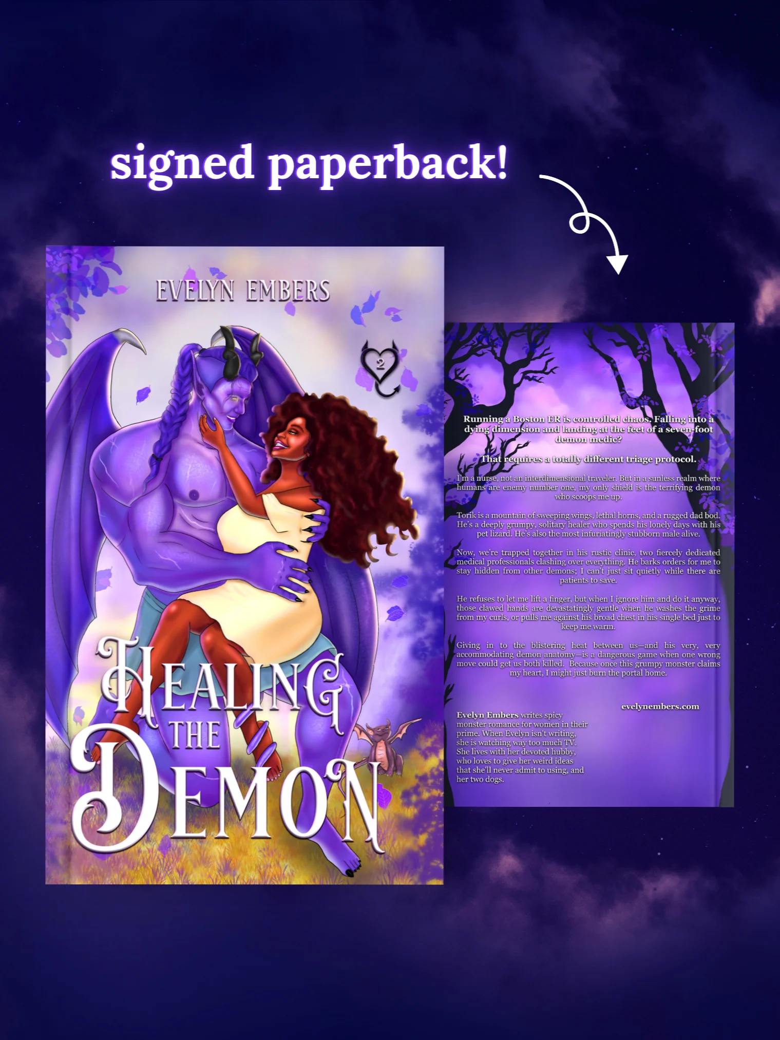 USA PREORDER Deluxe Book Box - "Healing the Demon" Signed Paperback+ Art product image (3)
