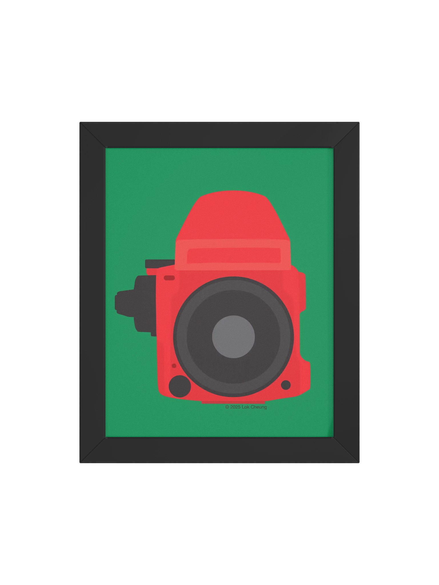 M 645 Red on Green - Framed Poster product image (4)