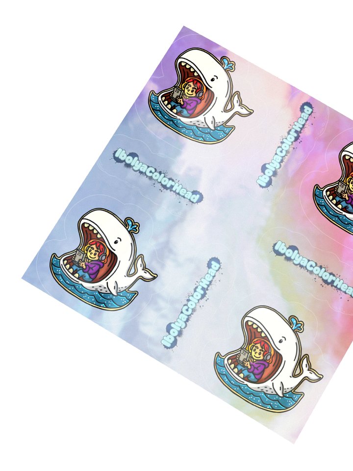 Ibo And The Whale Holographic Sticker product image (2)