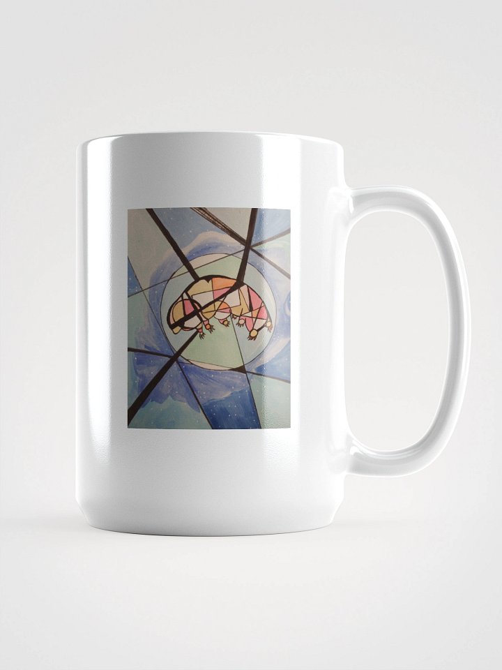 Cubism Painting: The Dream of a Tardigrade White Glossy Mug by Mugz product image (1)