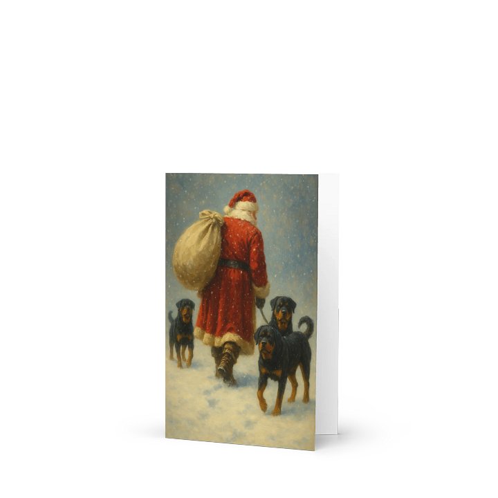Rottweilers & Santa Greetings product image (1)