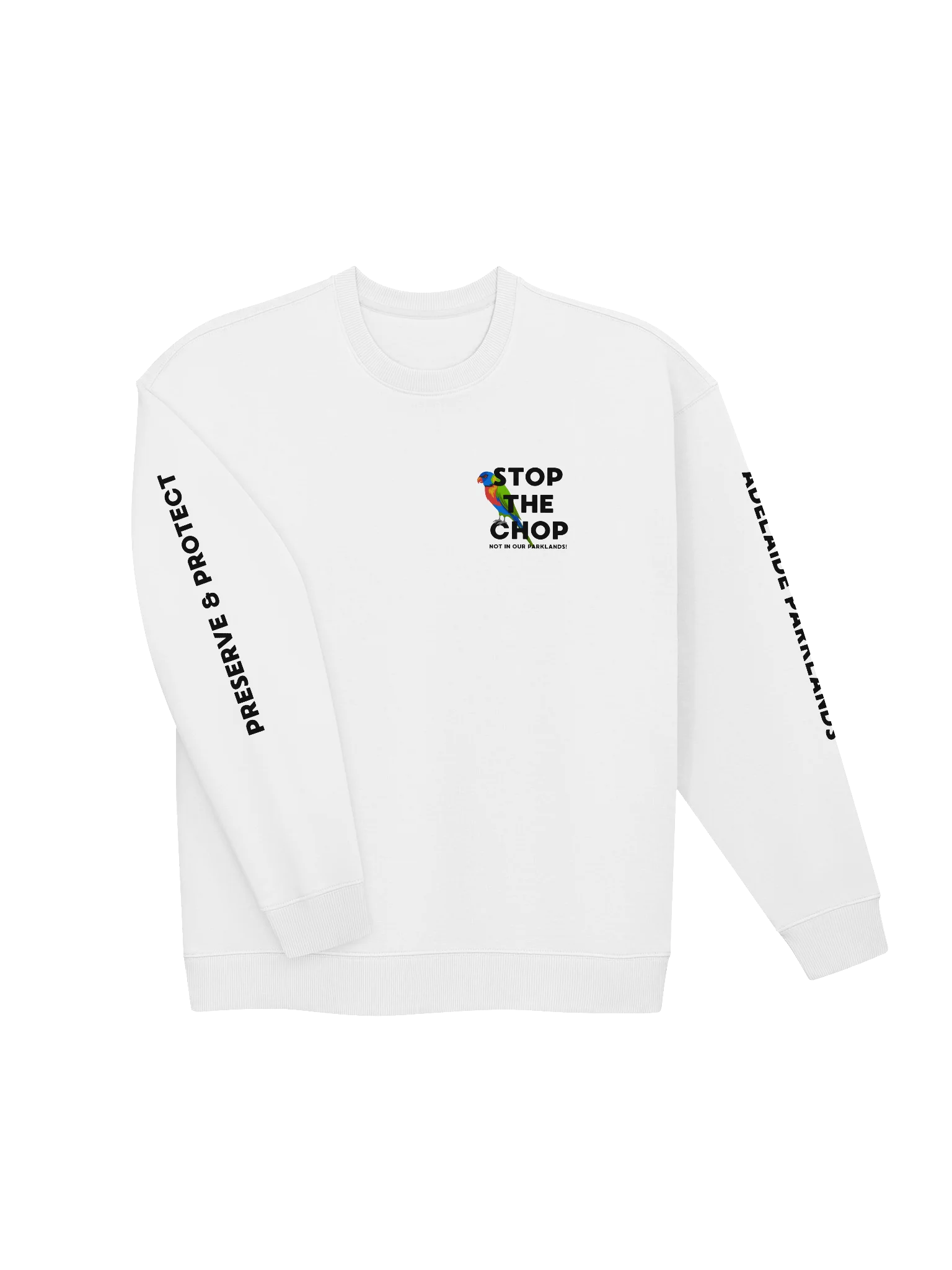 STOP THE CHOP | Rainbow Lorikeet | Unisex | Premium Organic Oversized Sweatshirt product image (3)