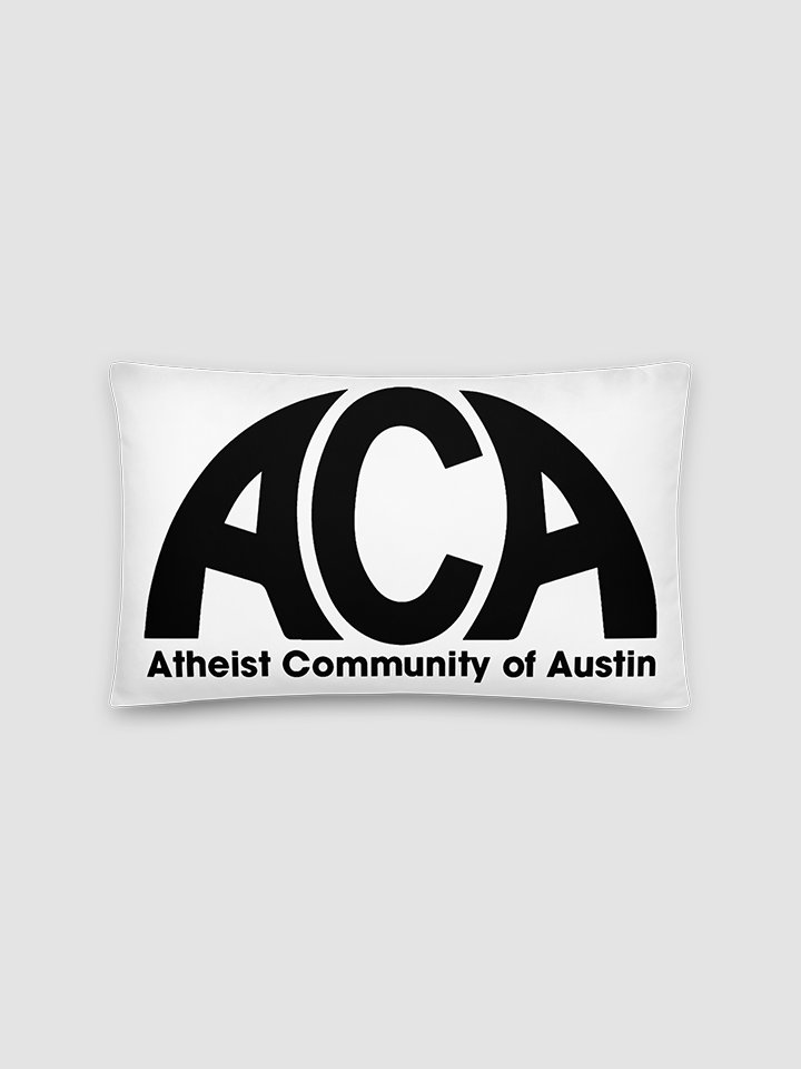 [Atheist Community of Austin] black Basic Pillow product image (1)