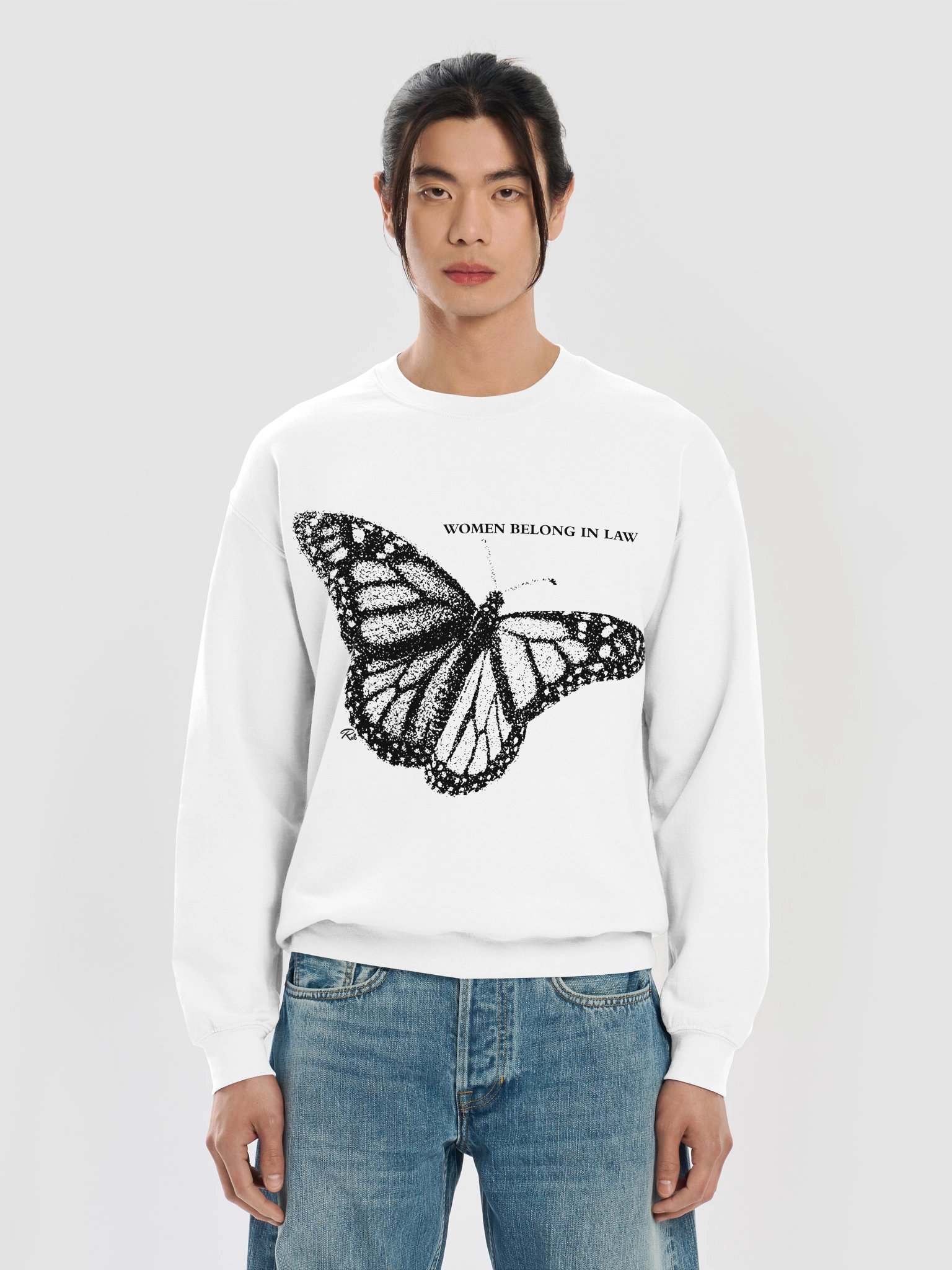 Women Belong In Law Monochrome Crewneck product image (5)