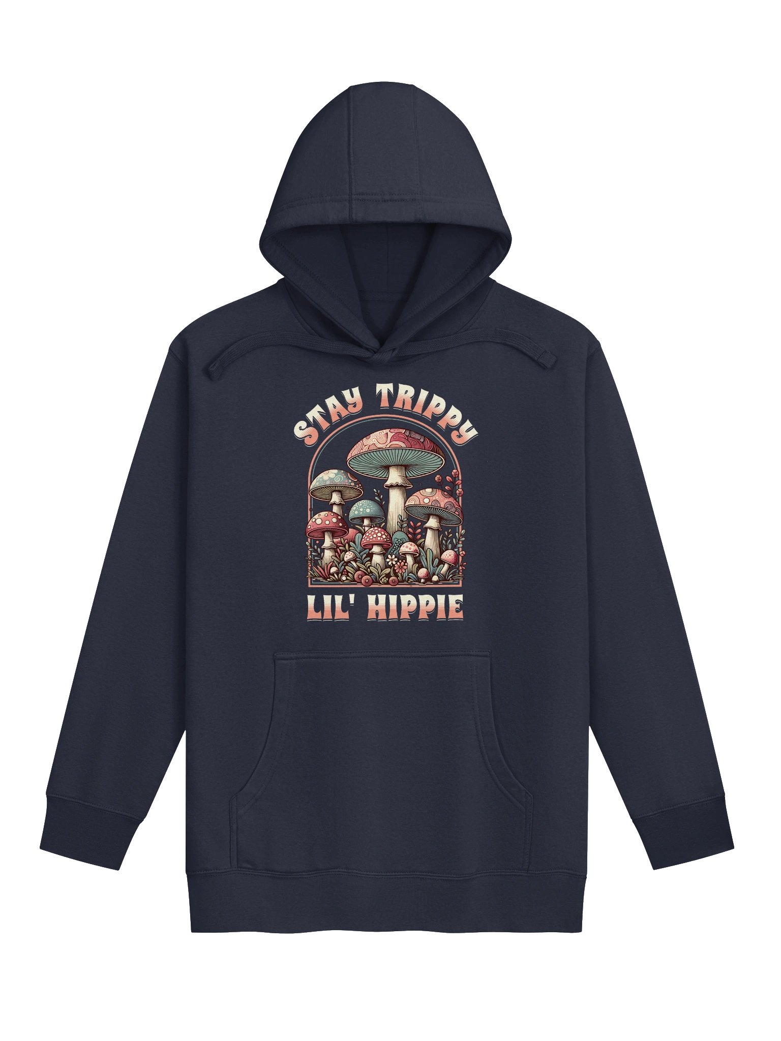 Boho Groovy Mushroom Stay Trippy Lil Hippie Hoodie product image (1)