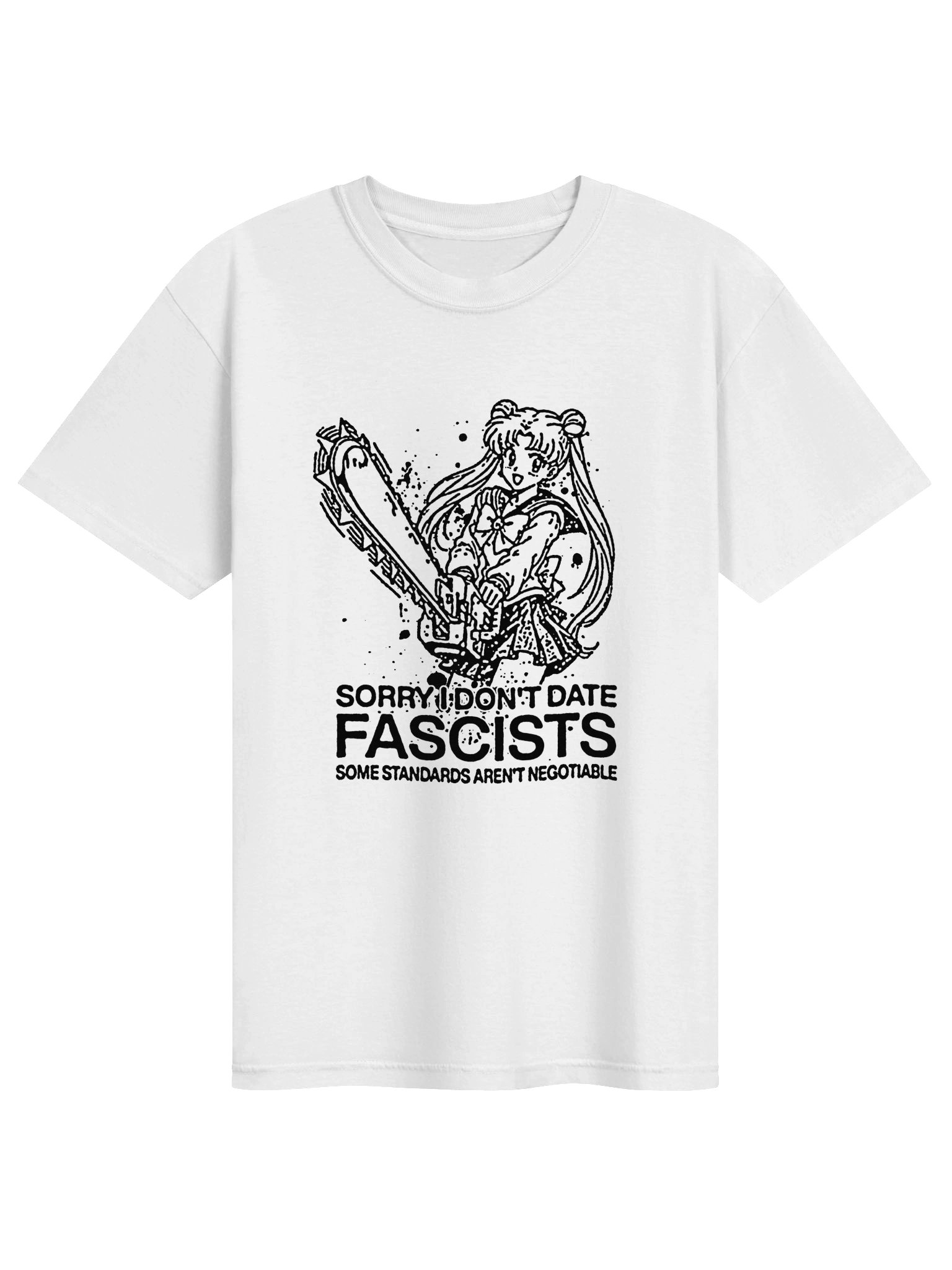 Don't date ! ! T-shirt. white vers. product image (1)