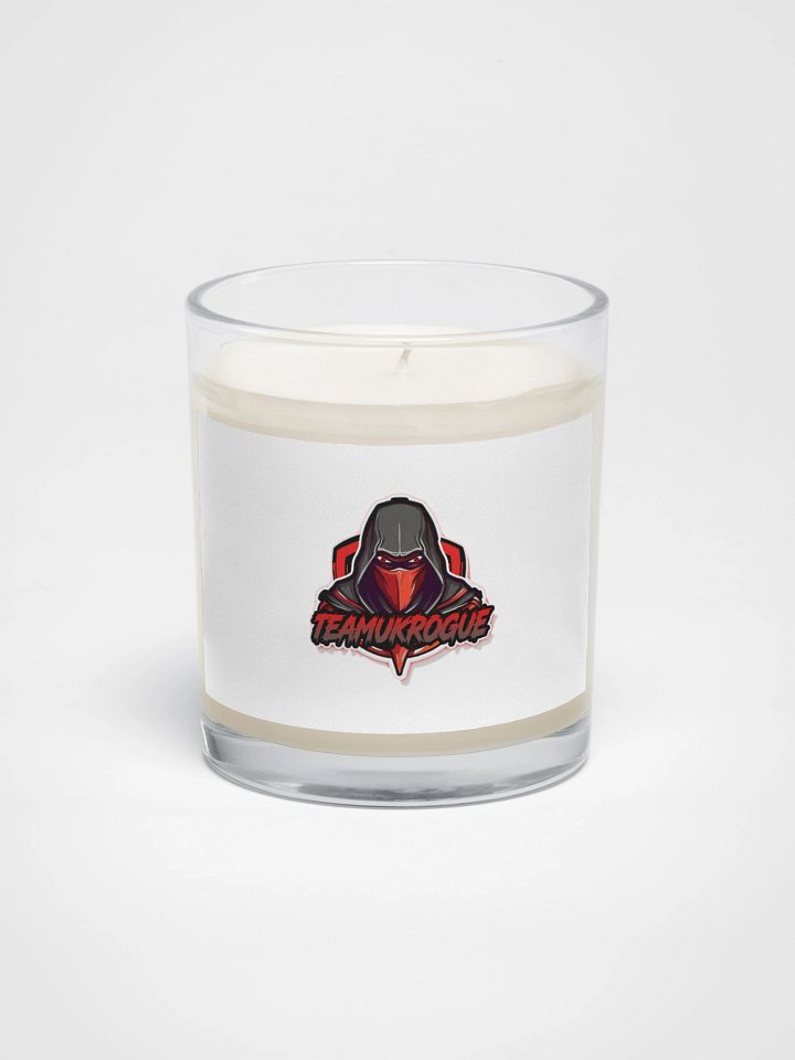 Soy Wax Candle In A Clear Glass Jar product image (1)