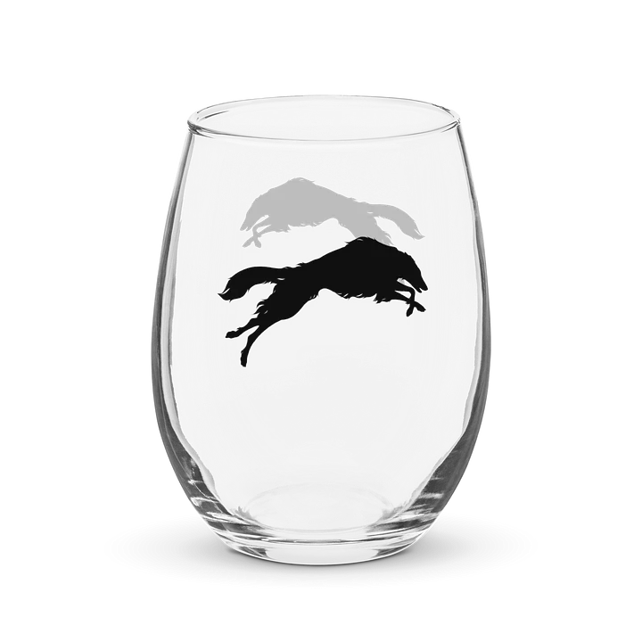 Silhouette Series: Running Dog - Wine Glass product image (1)