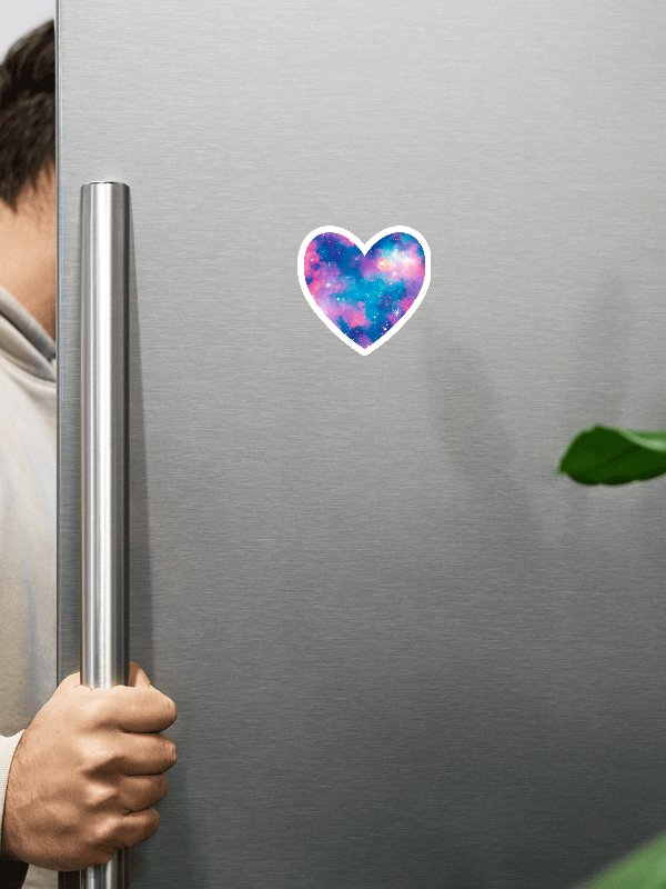 Cotton Candy Galaxy - Heart Magnet product image (2)